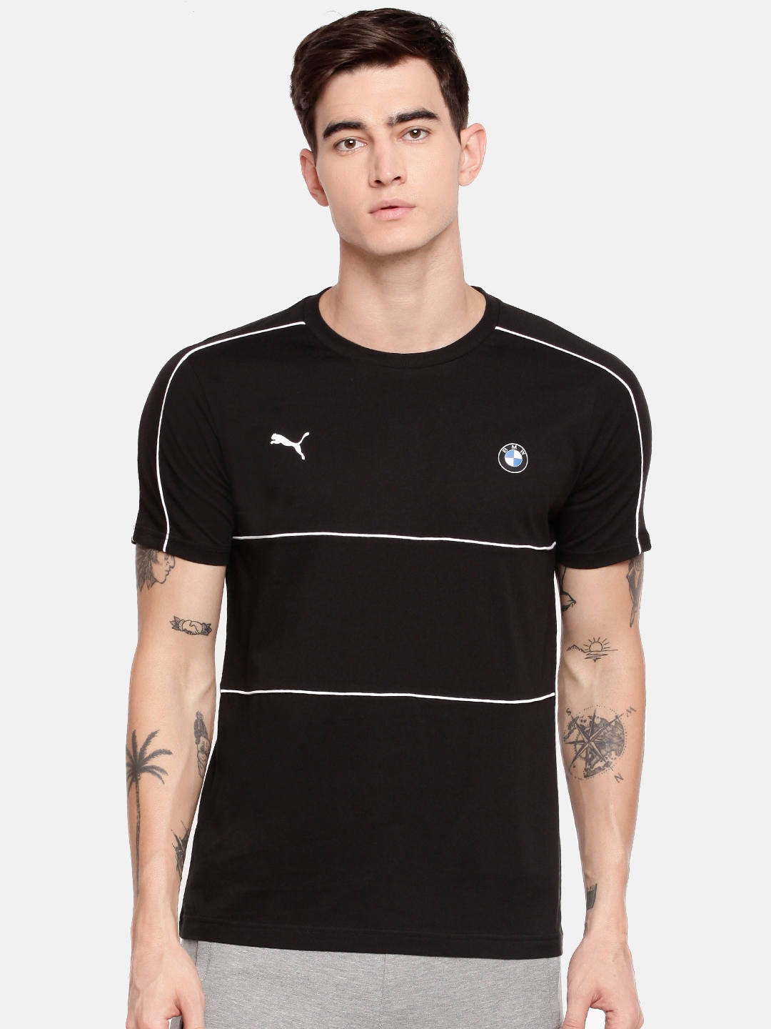 puma striped t shirt