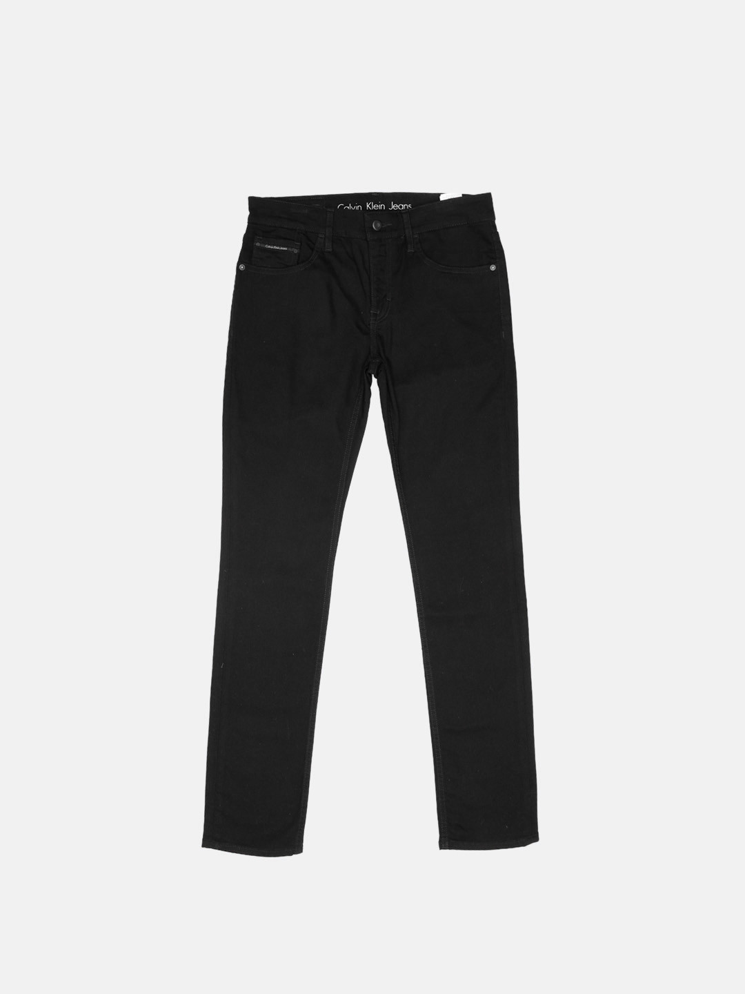 Buy Calvin Klein Jeans Men Black Skinny Fit Mid Rise Clean Look Stretchable Jeans - Jeans for 