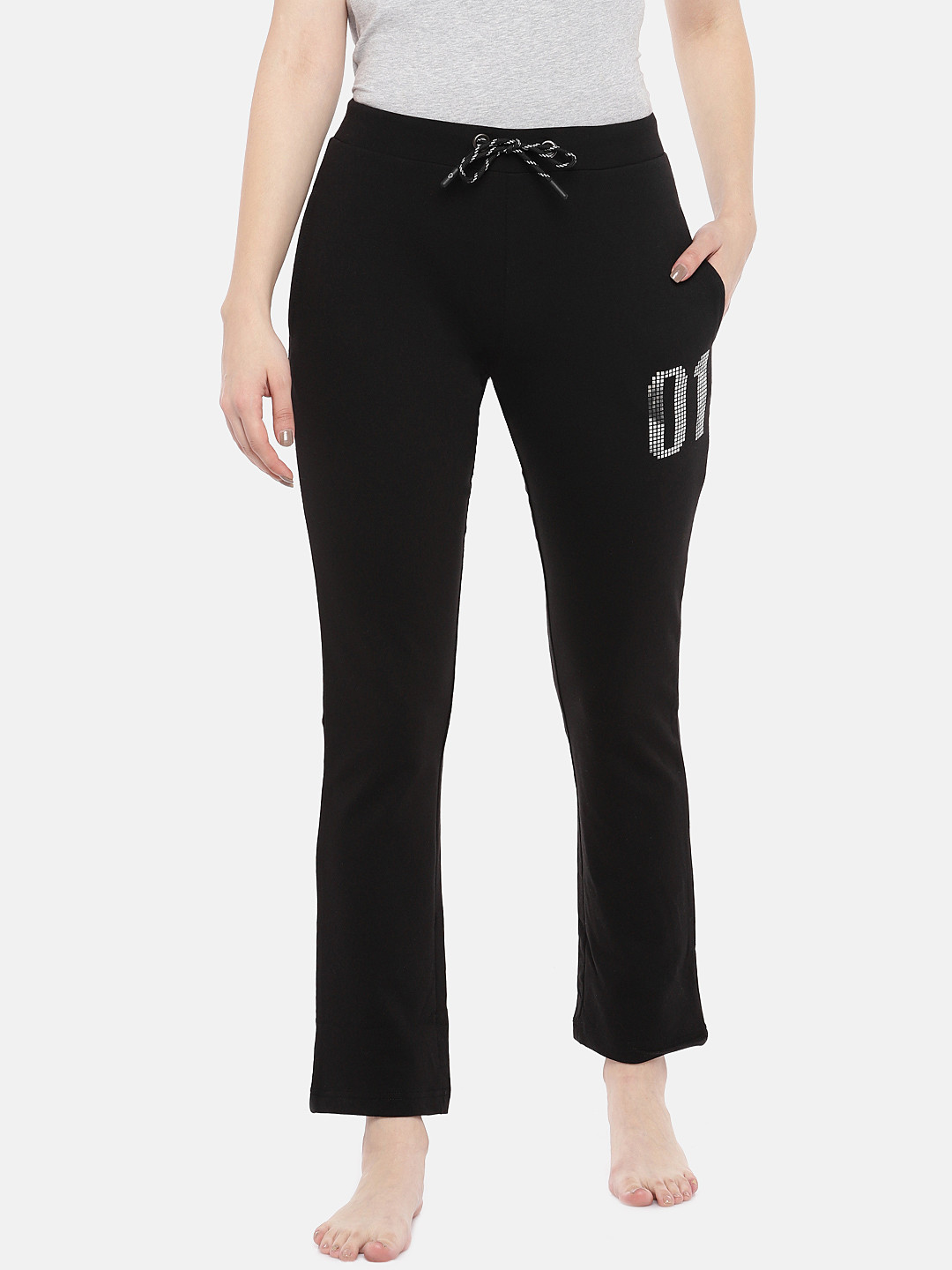 Buy Sweet Dreams Women Black Solid Lounge Pants Lounge Pants for