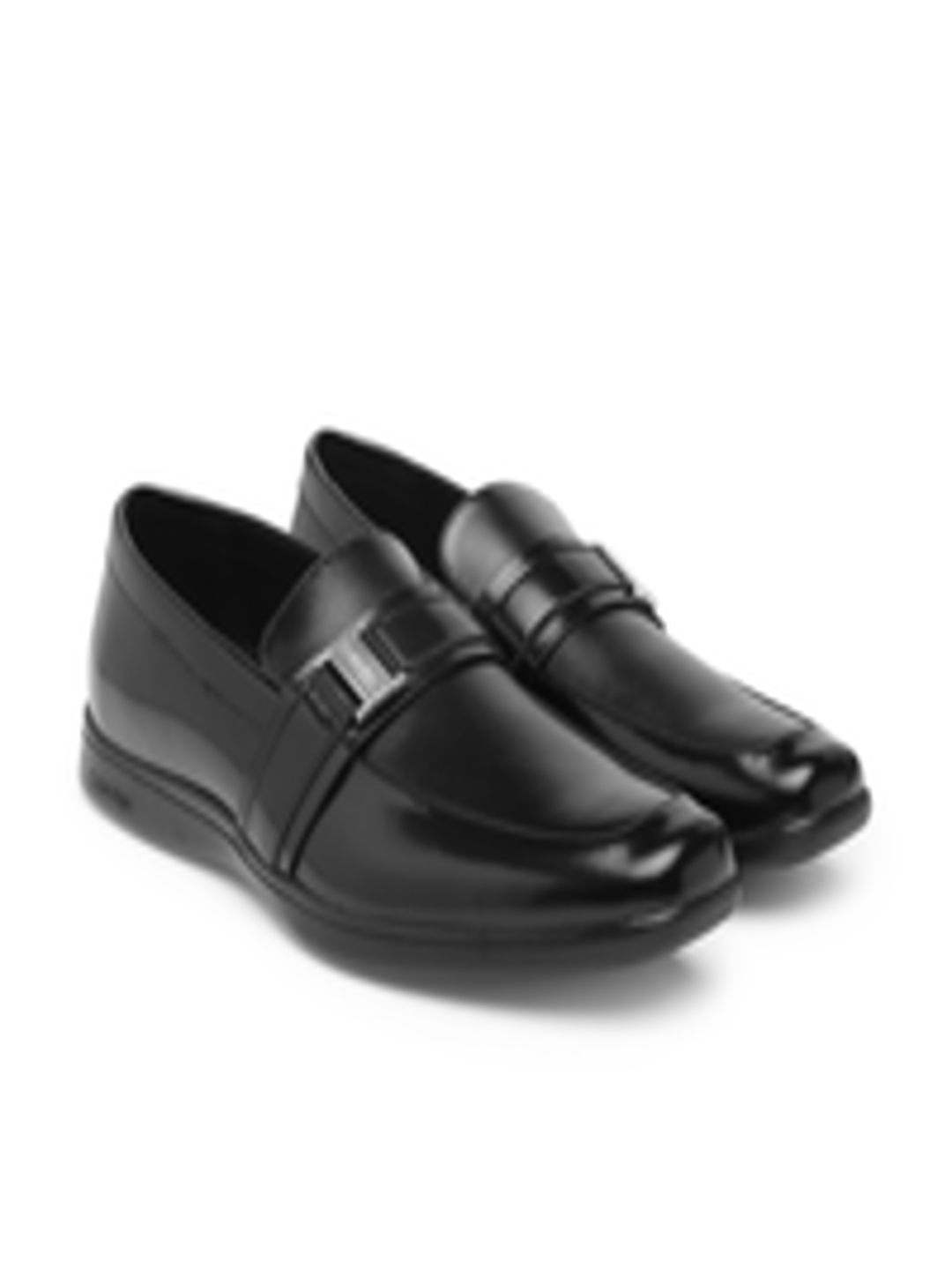  www myntra com casual shoes calvin klein calvin klein men black textured leather loafers 10622332 buy