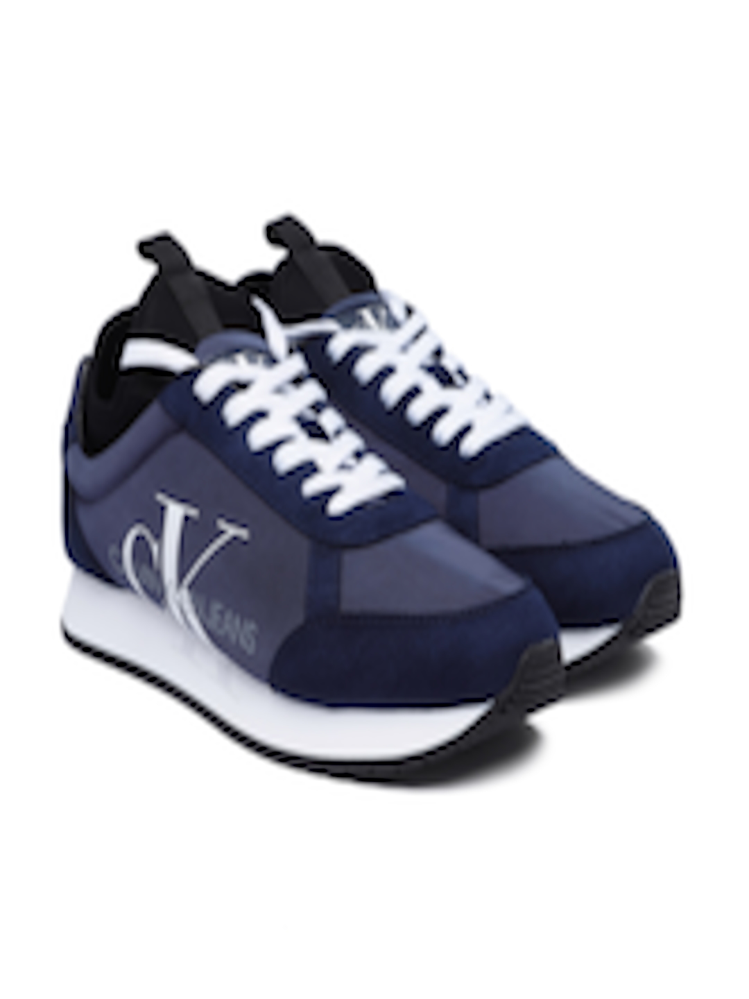 Buy Calvin Klein Jeans Men Blue Suede Sneakers - Casual ...