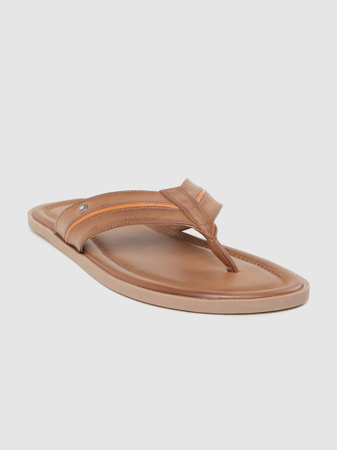 louis philippe men's leather sandals and floaters