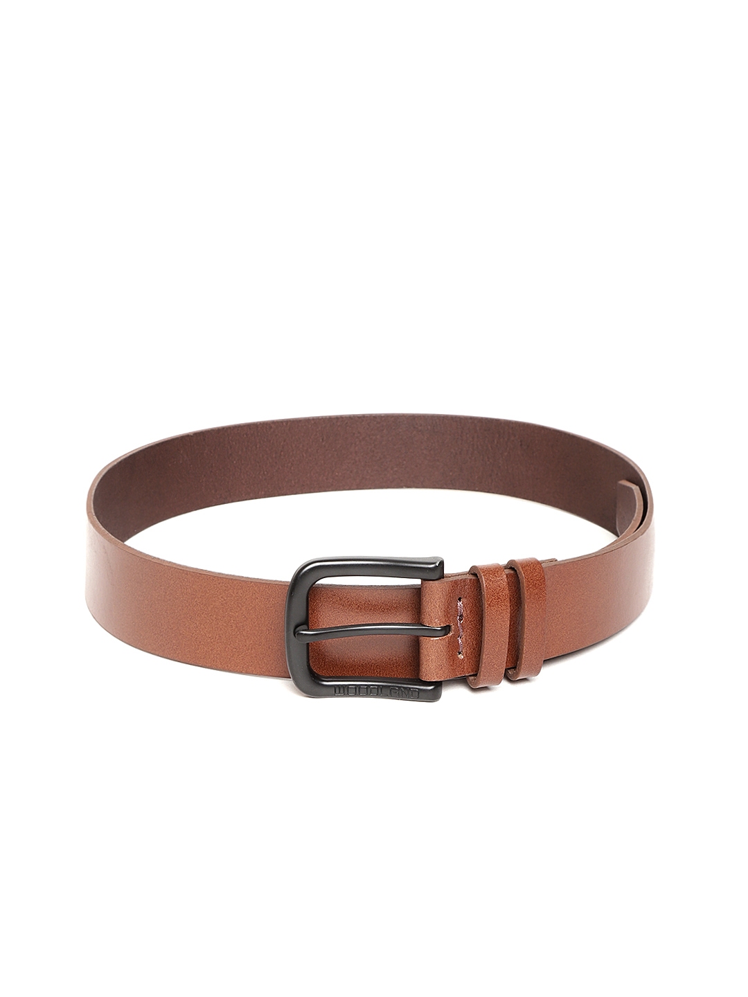 Buy Woodland Men Brown Solid Leather Belt - Belts for Men 10634344 | Myntra