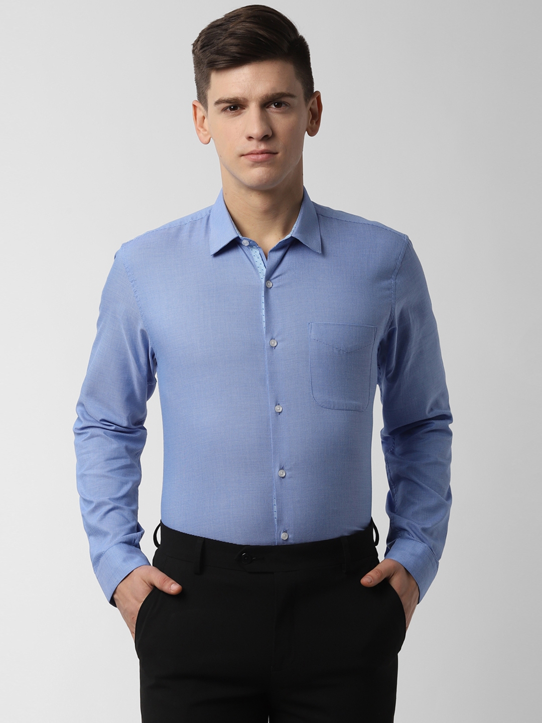 peter england shirts black