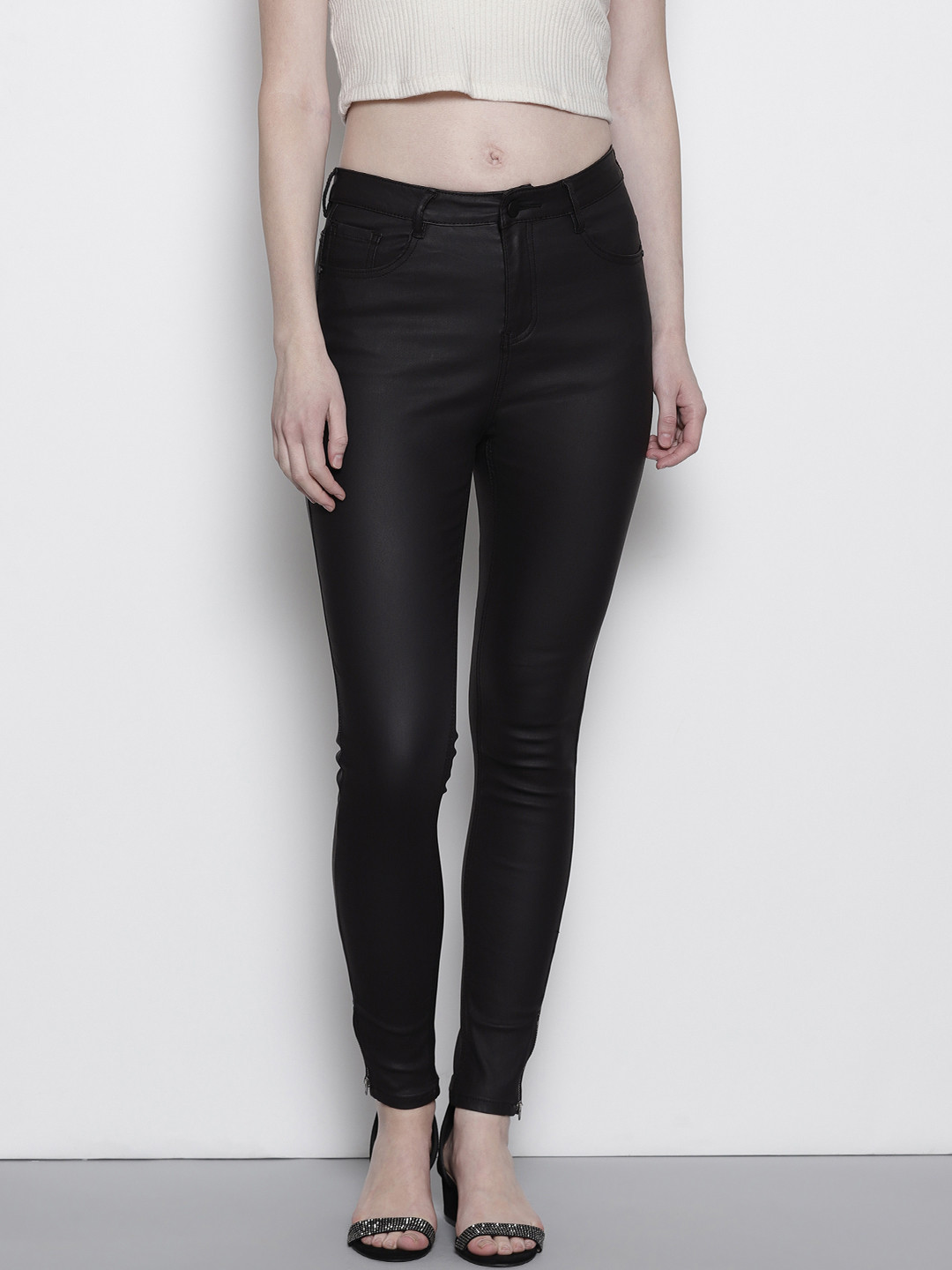 Buy DOROTHY PERKINS Women Black Solid Coated Shape & Lift Clean Look