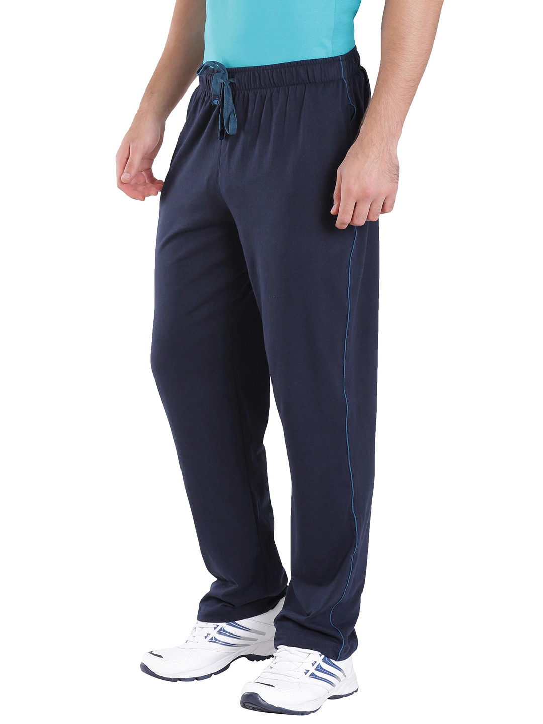 Buy Jockey Athleisure Men Navy Blue Slim Fit Track Pants Track Pants