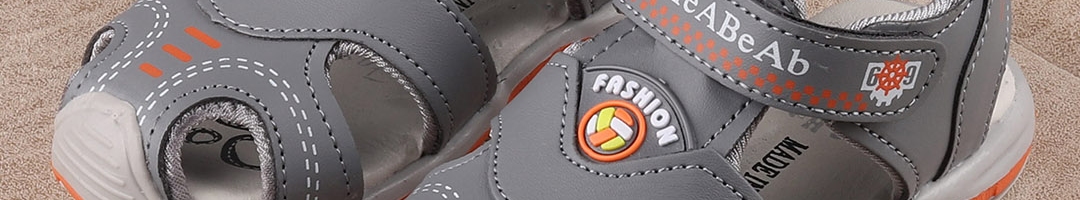 Buy Walktrendy Kids Grey Sandals - Sandals for Unisex Kids 10648492 ...