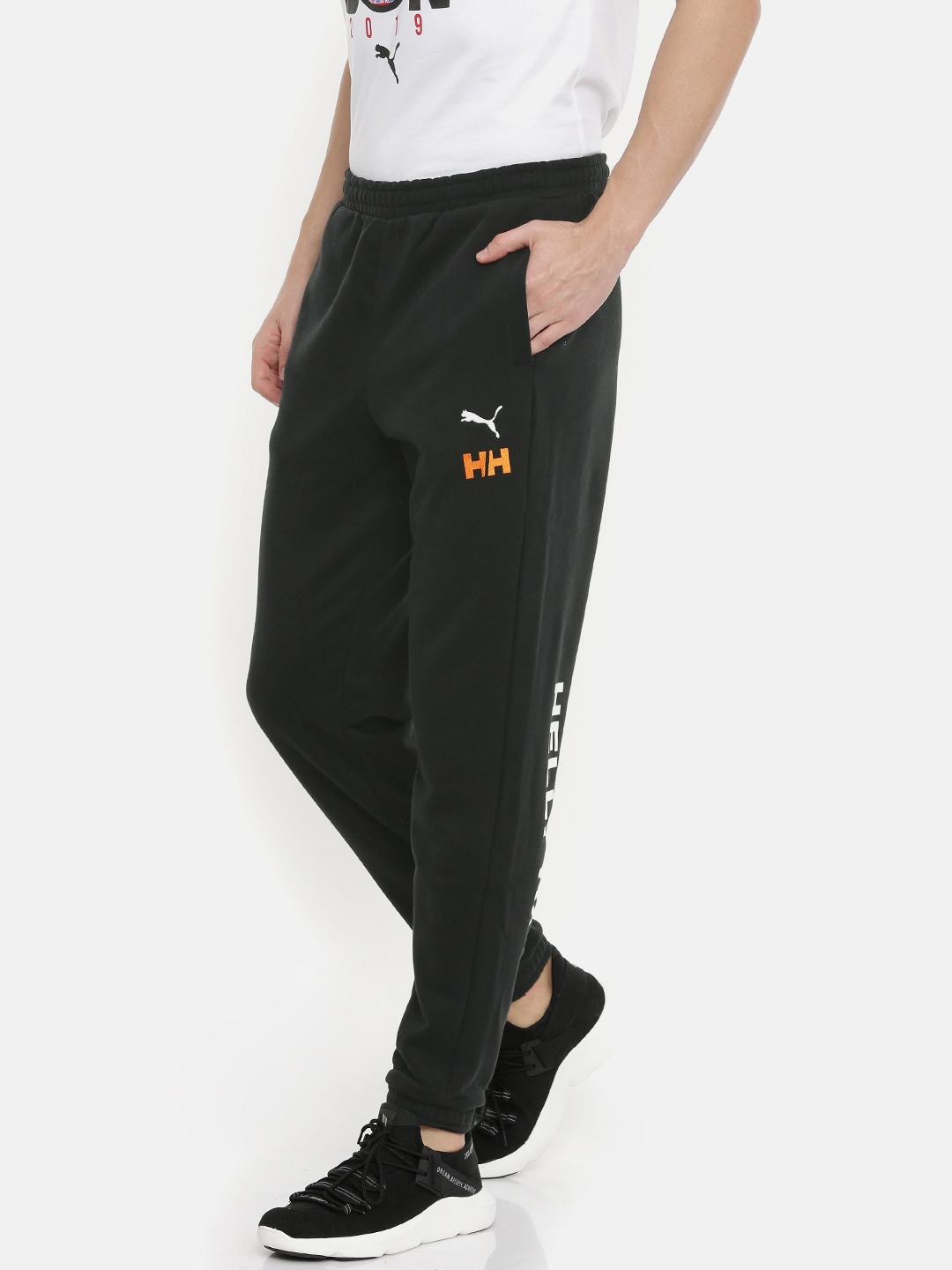 puma black trousers