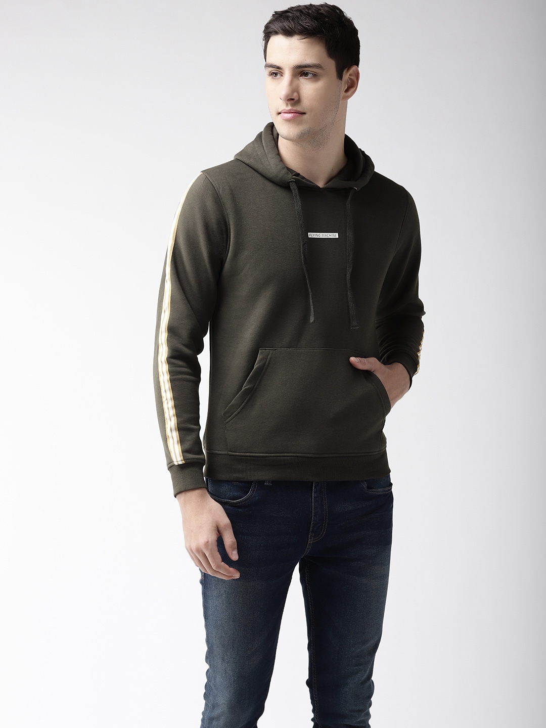 flying machine hooded shirt
