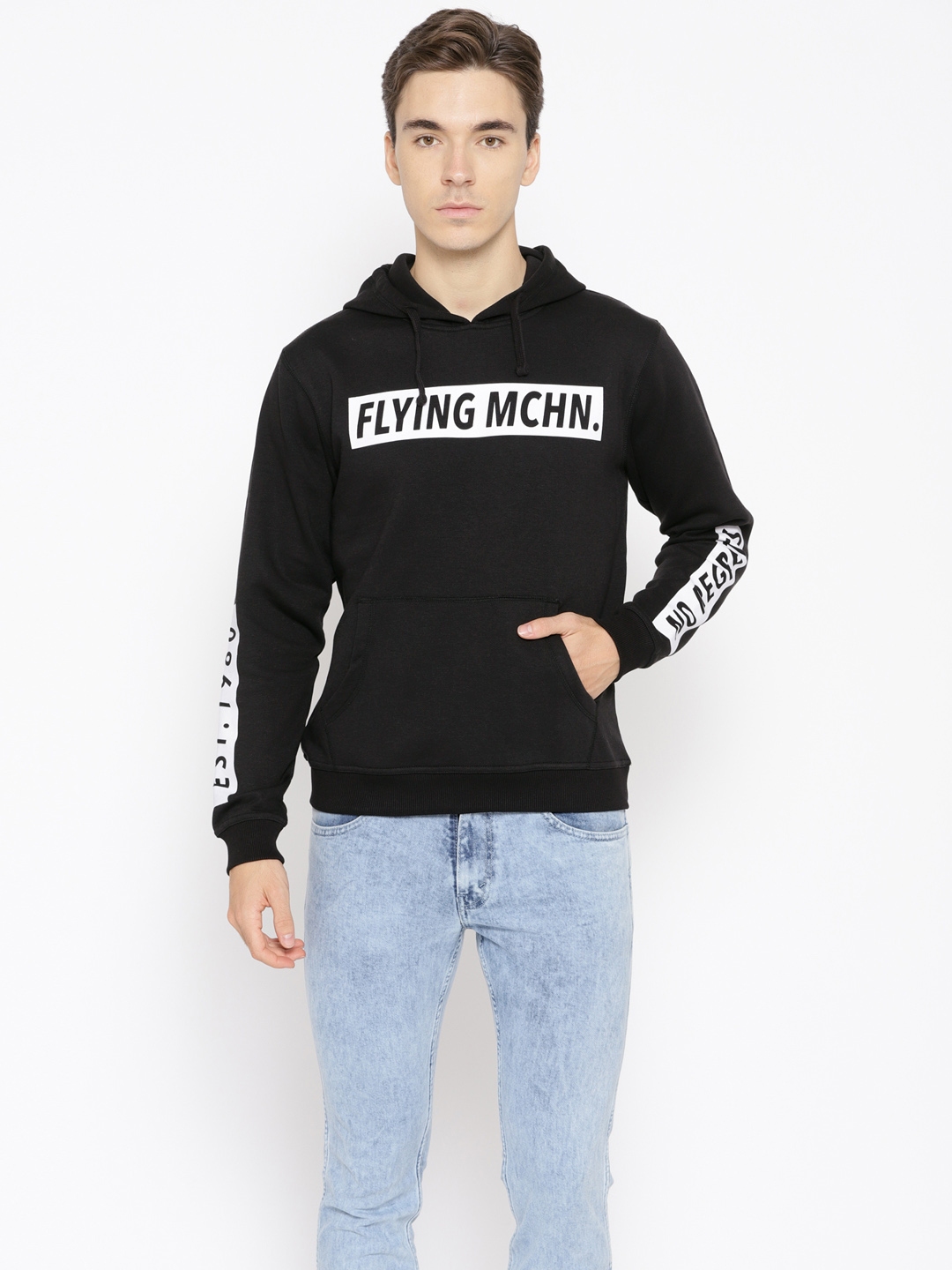 flying machine hooded shirt