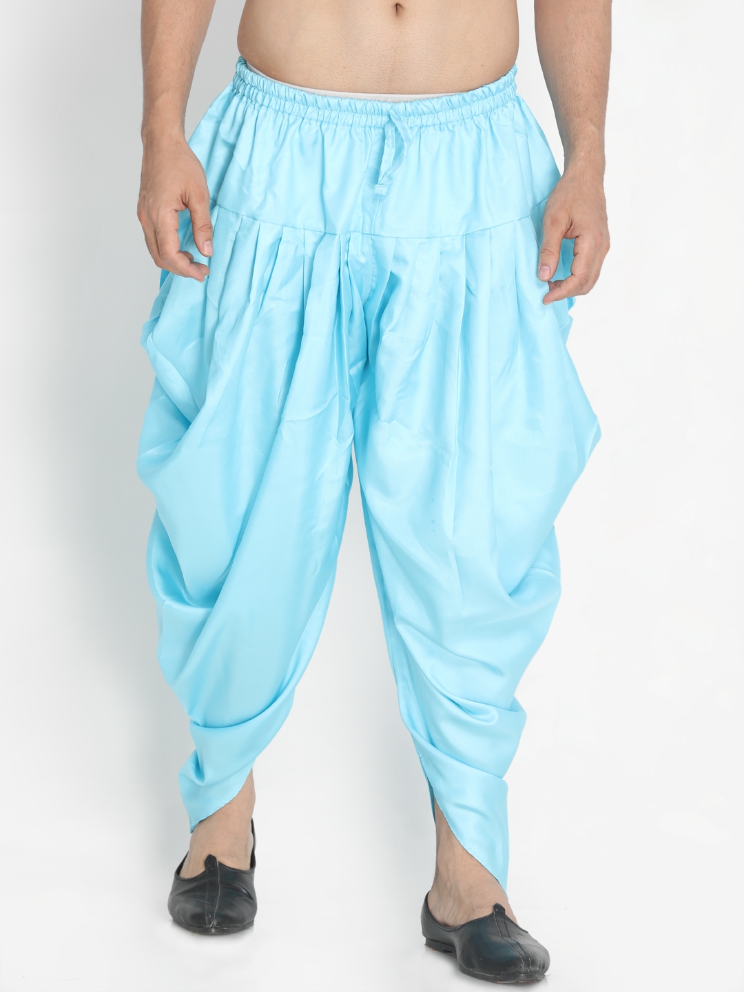 Buy VASTRAMAY Men Turquoise Blue Solid Dhoti Pants - Dhotis for Men ...