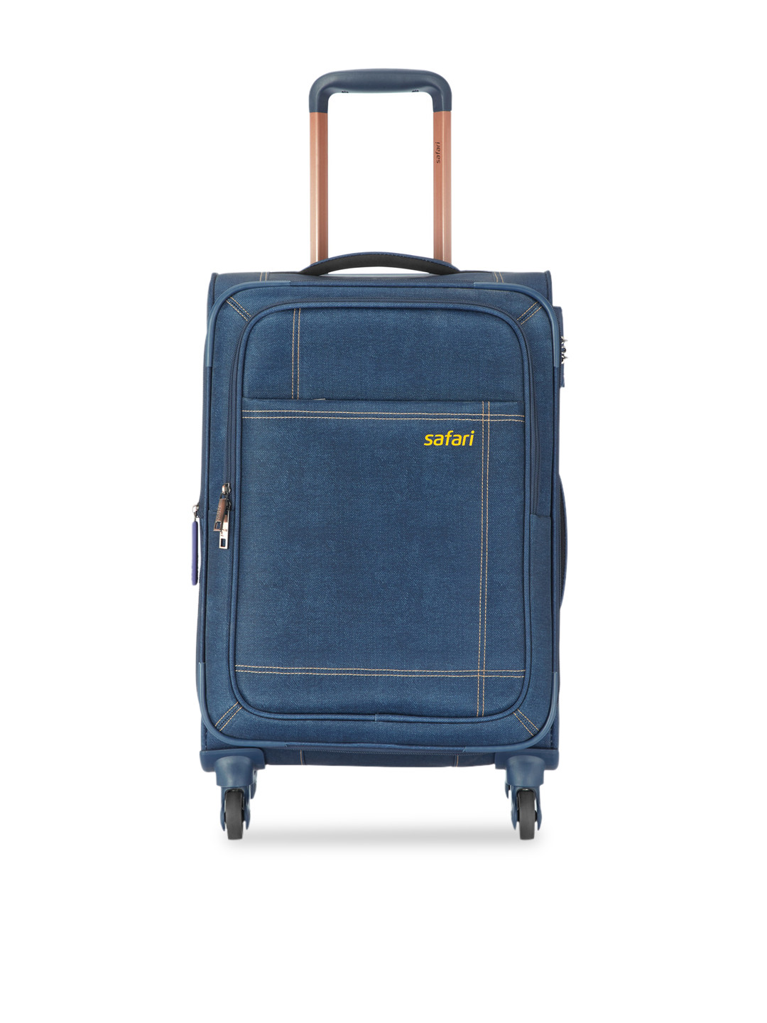 Buy Safari Unisex Blue Denim Classic Cabin Trolley Bag Trolley Bag for Unisex 10668404 Myntra