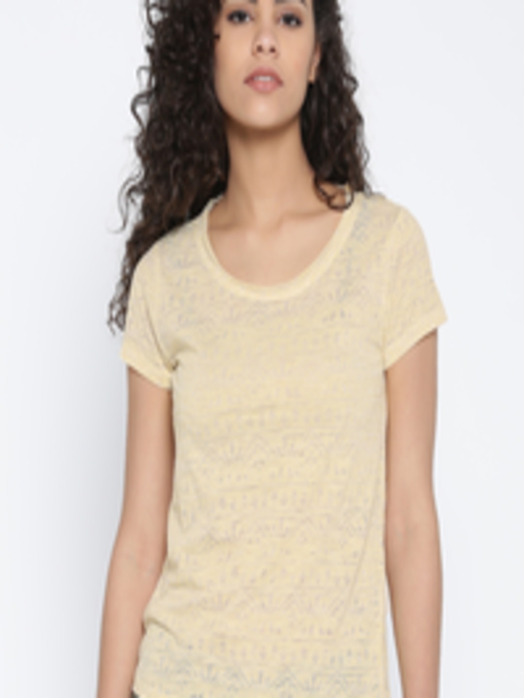 Buy ONLY Yellow Printed Top - Tops for Women 1066854 | Myntra
