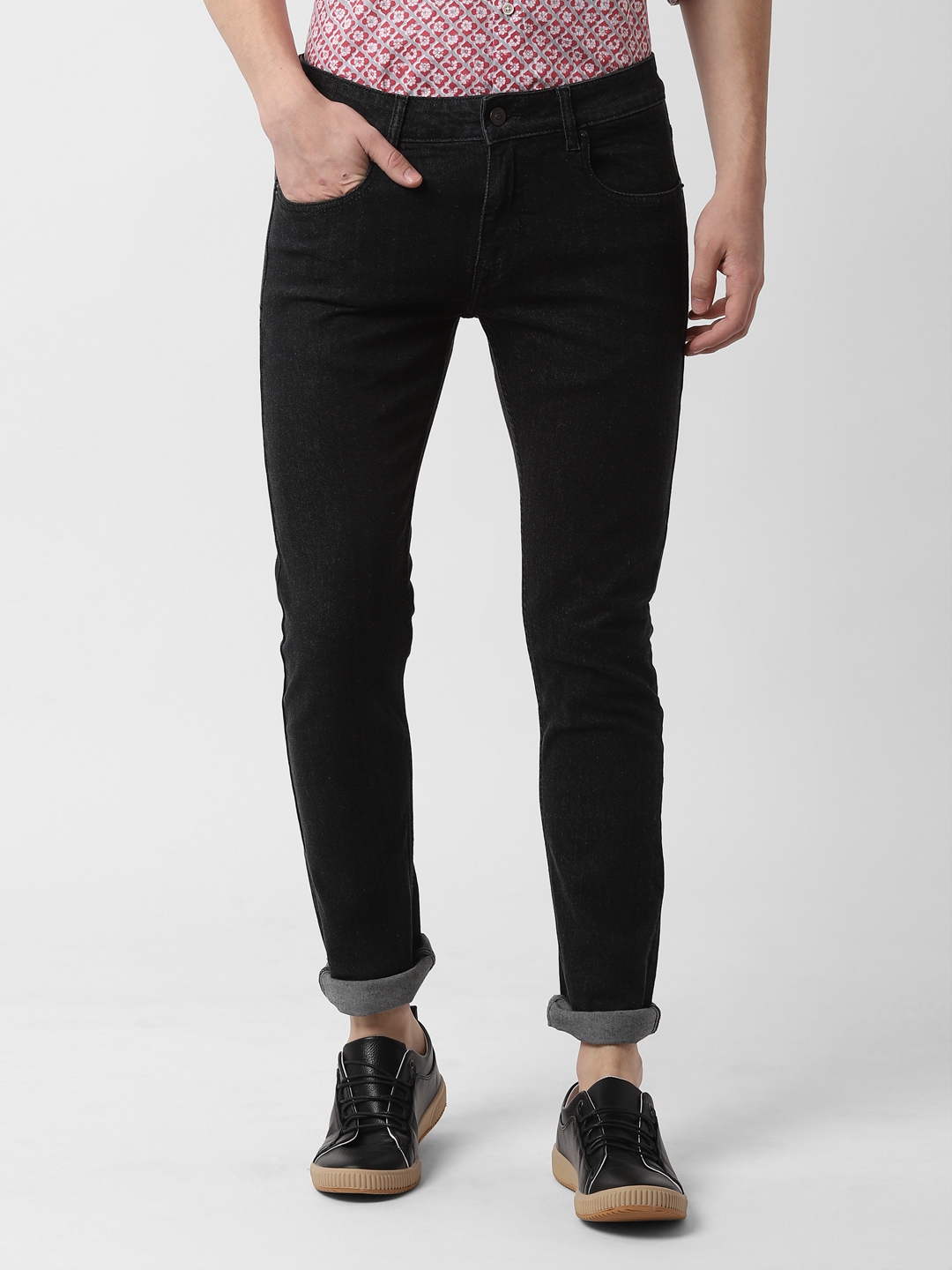 peter england black jeans