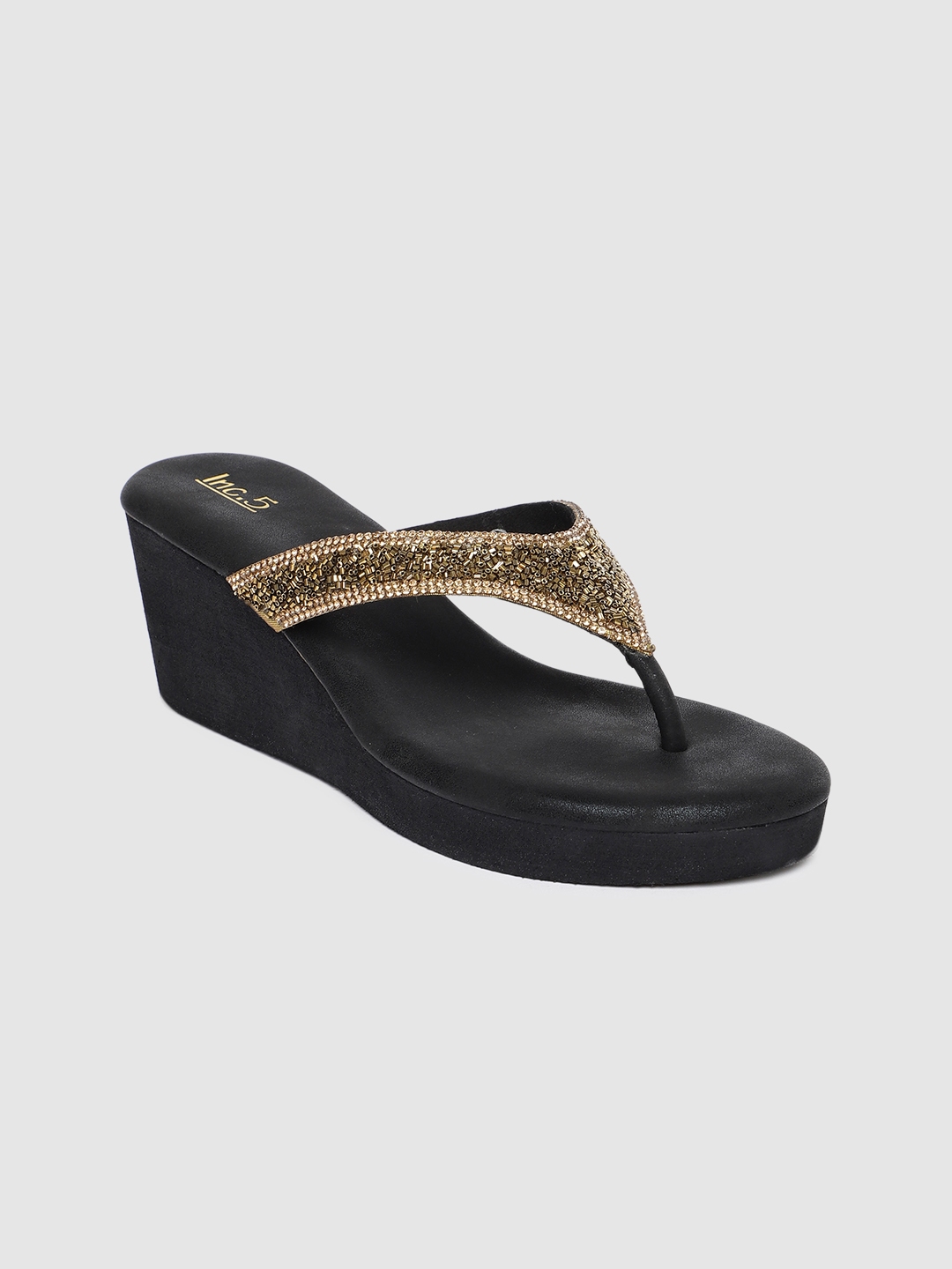 embellished wedge heels