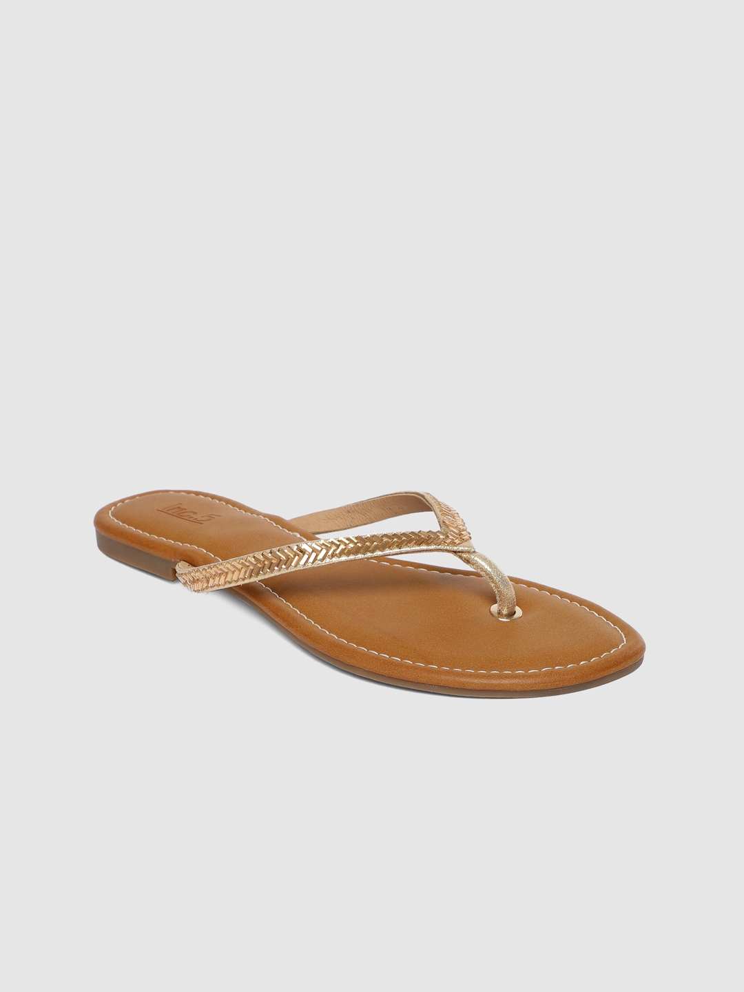 gold flats open toe