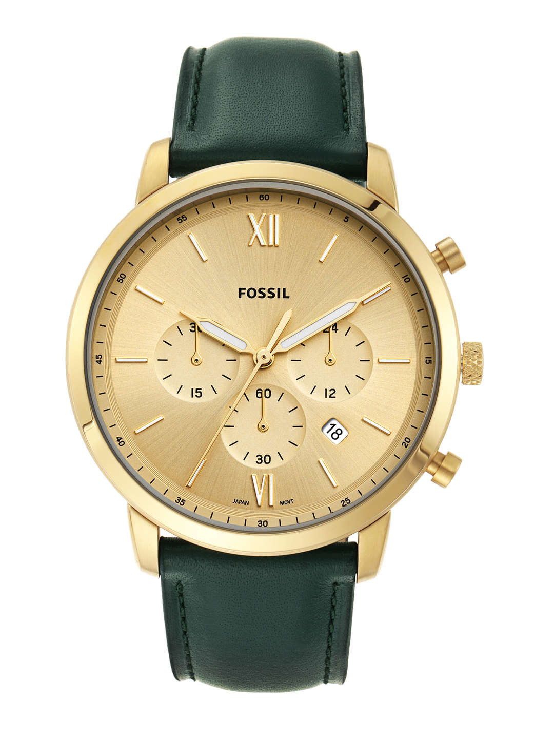 Buy Fossil Men Green Analogue Watch FS5580 Watches for Men 10676976