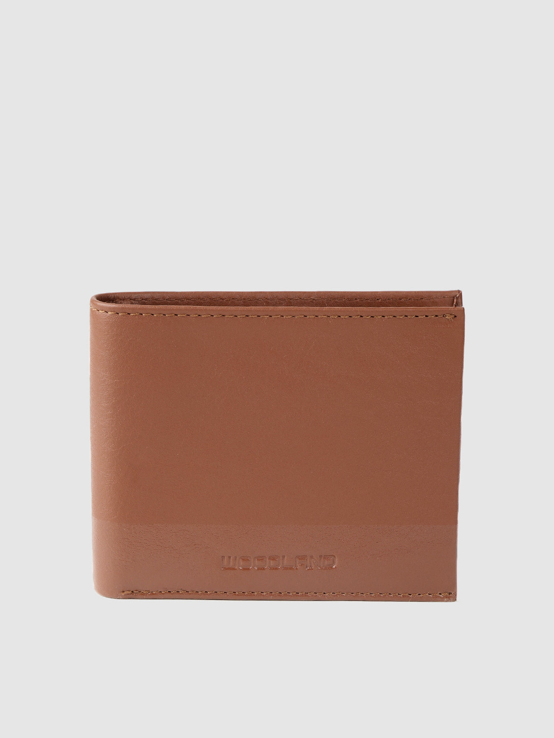 Buy Woodland Men Brown Leather Two Fold Wallet Wallets for Men
