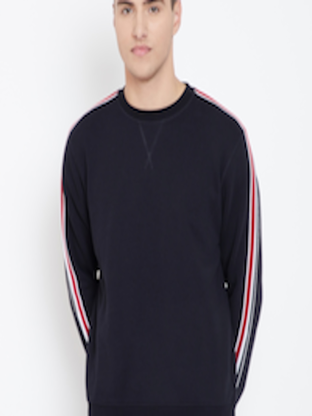 Buy Marks & Spencer Men Black Solid Sweatshirt - Sweatshirts for Men ...