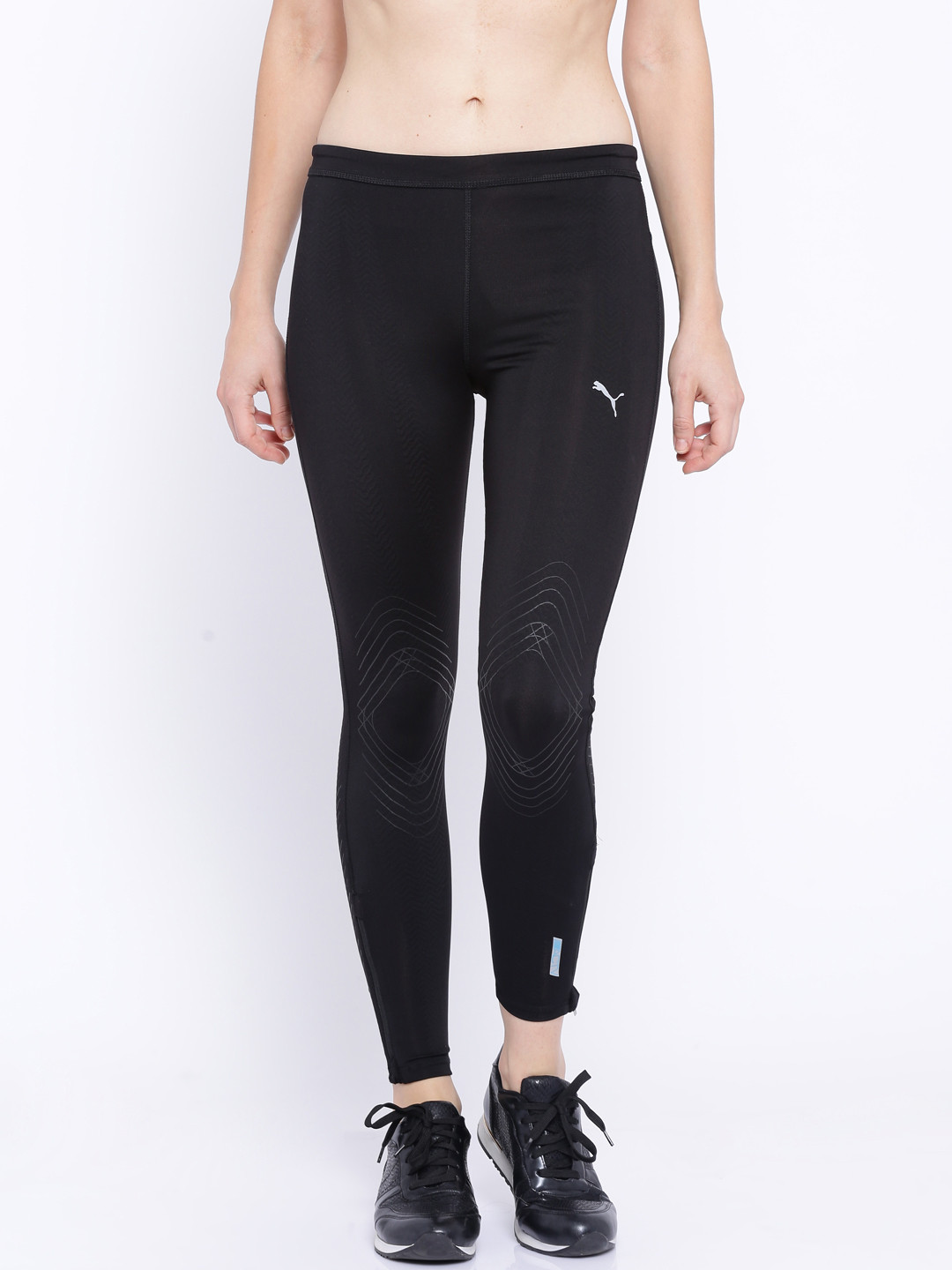 Buy PUMA Black Running Tights Tights for Women 1069571 Myntra