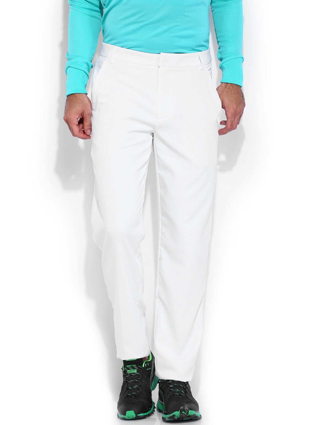puma white golf trousers
