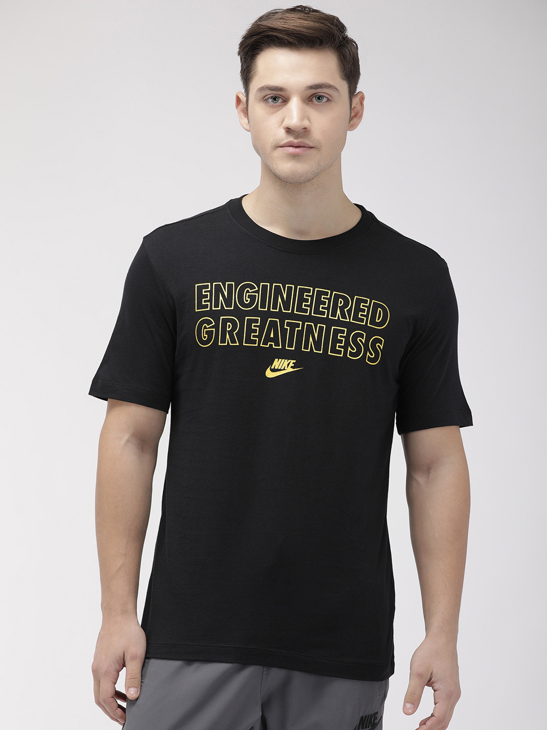 Buy Nike Men Black Printed Standard Fit AS M NSW TEE TABLE HBR 7 FS