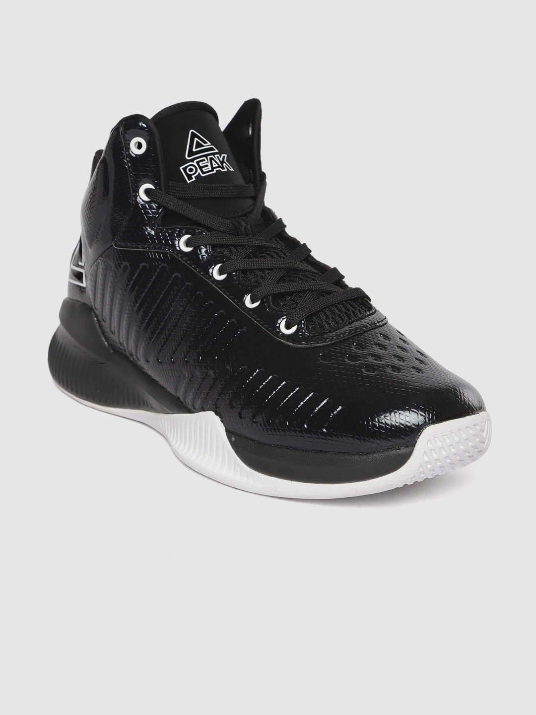 Buy PEAK Men Black Mid Top Basketball Shoes Sports Shoes for Men