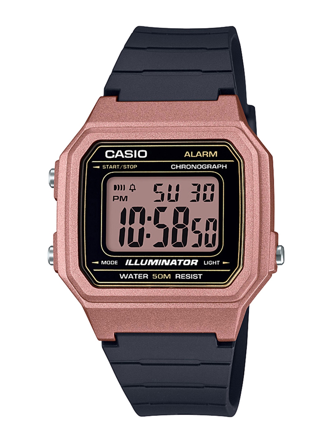 casio rose gold digital watch