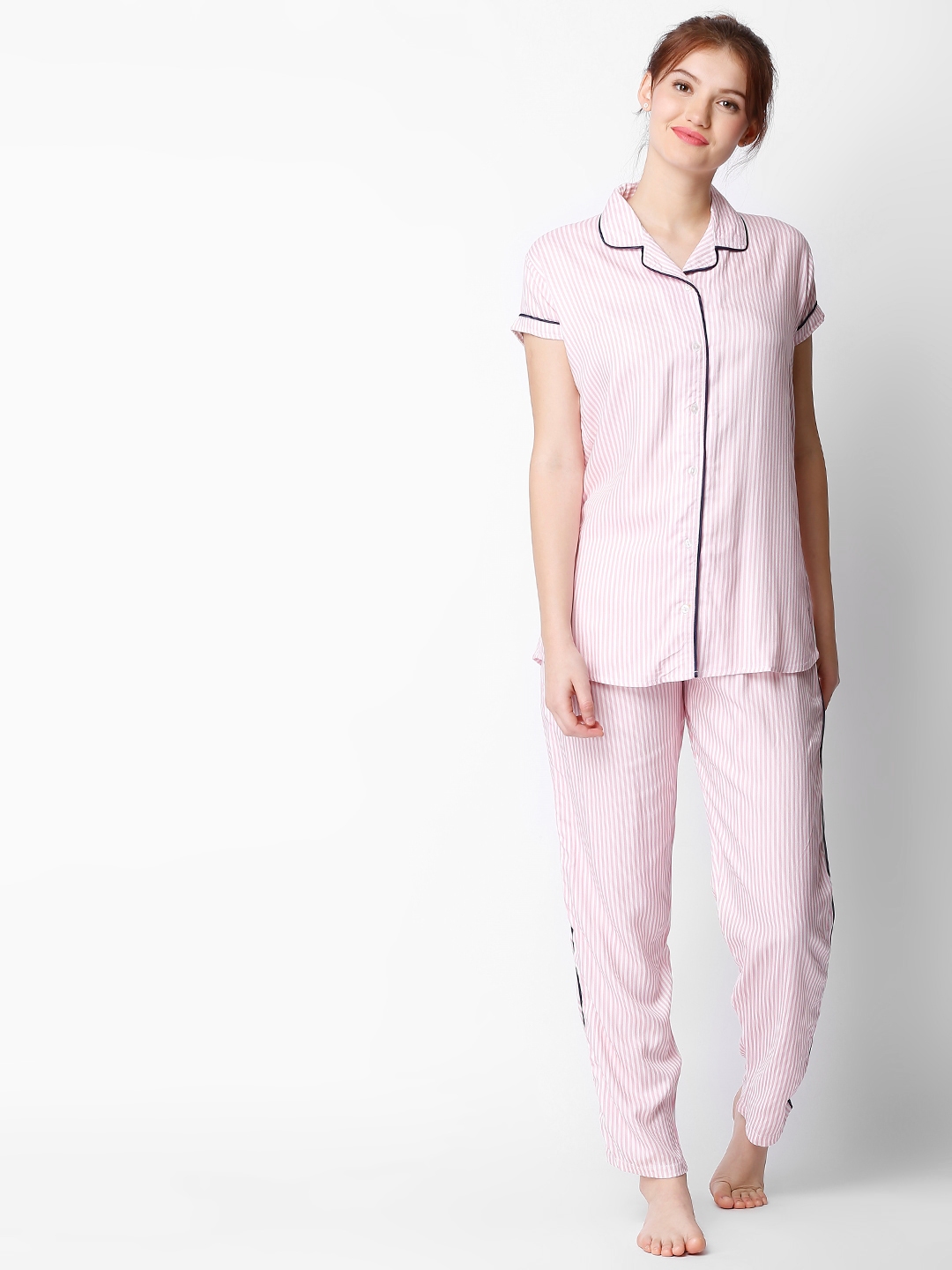 pink night suit for women