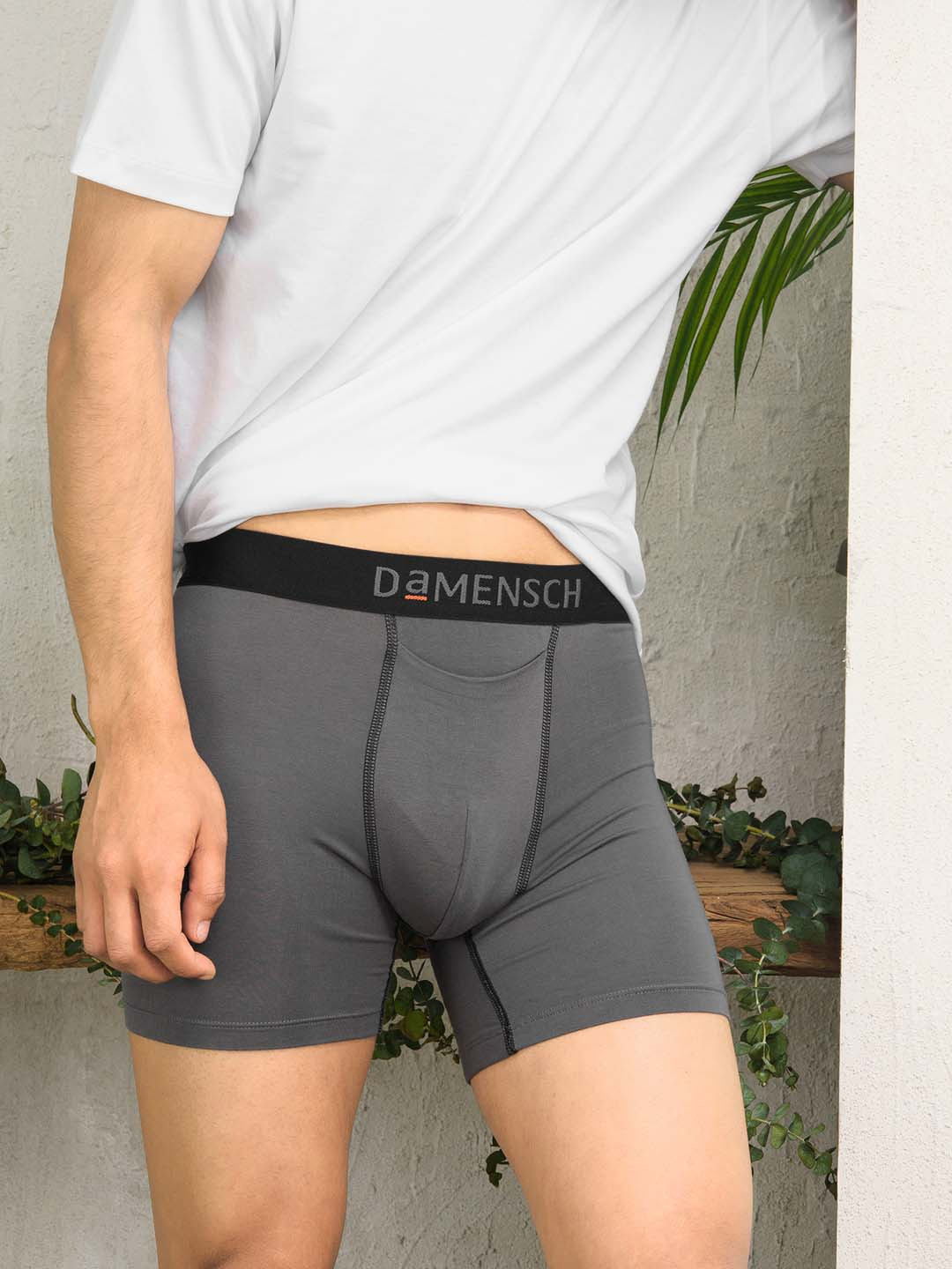 Buy DaMENSCH Men Deo Soft Solid Boxer Brief DAM BB WG Trunk for Men