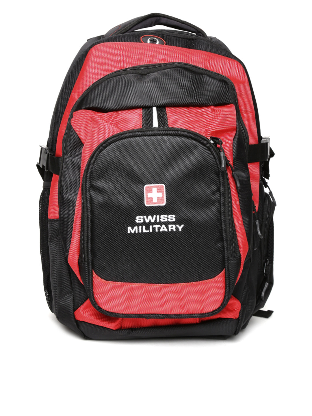 Buy SWISS MILITARY Unisex Black & Red Laptop Backpack Backpacks for