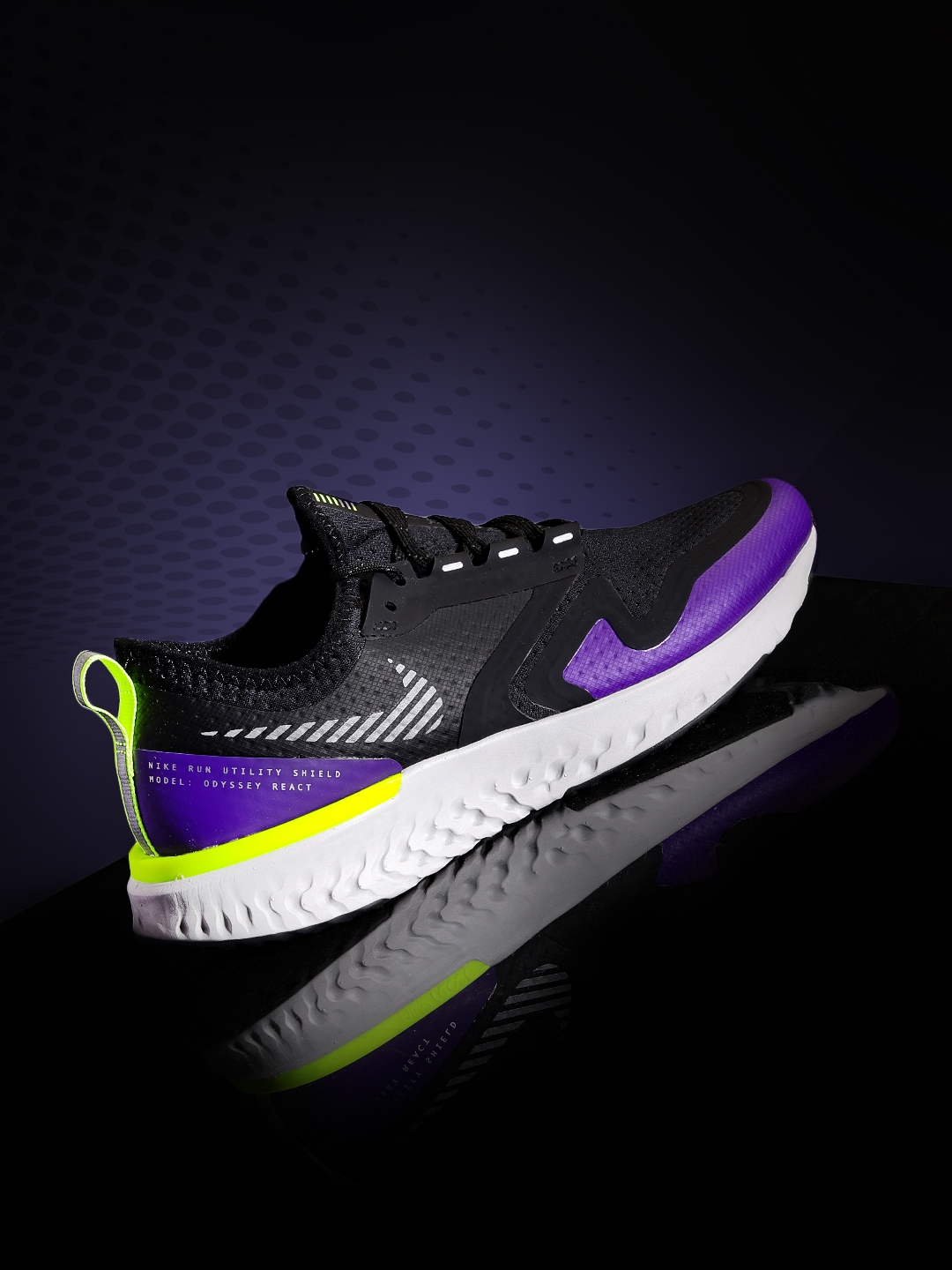 nike men's odyssey react 2 shield running shoes