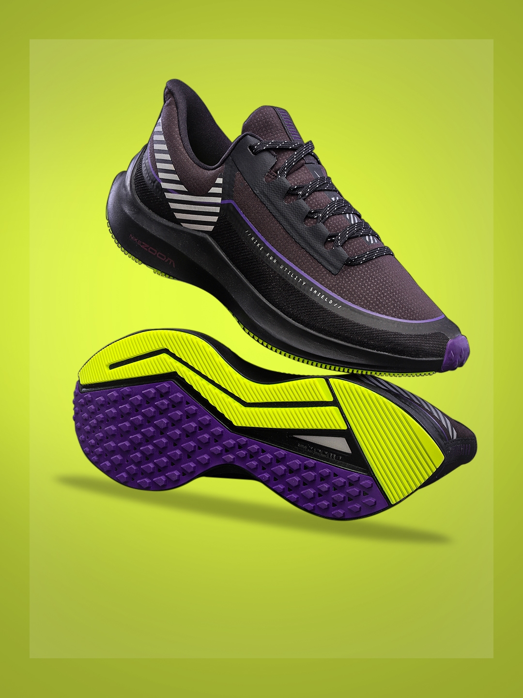 Buy Nike Women Black ZOOM WINFLO 6 SHIELD Running Shoes - Sports Shoes