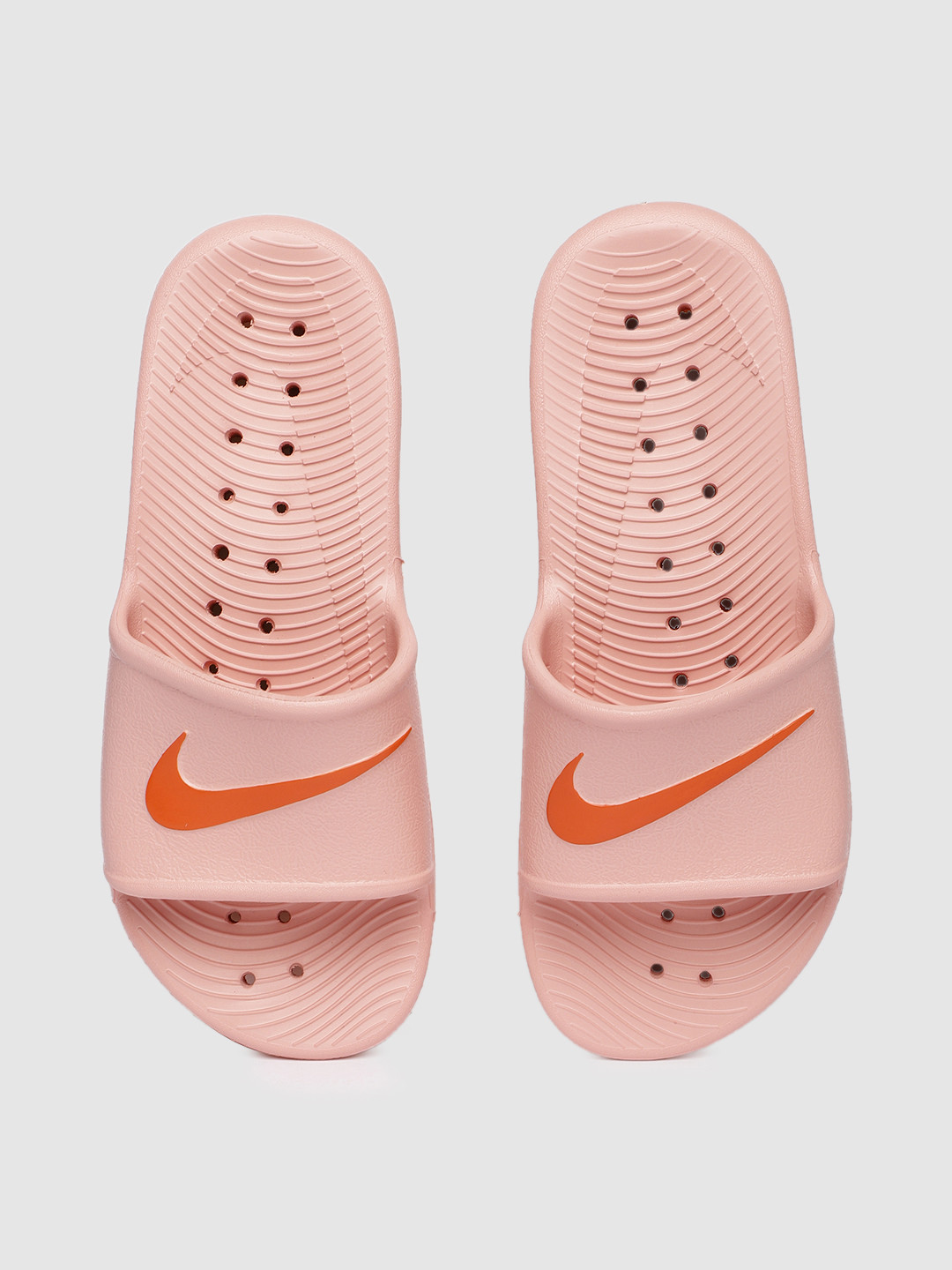 Buy Nike Women Peach Coloured KAWA SHOWER Printed Sliders - Flip Flops for Women 10714348 | Myntra