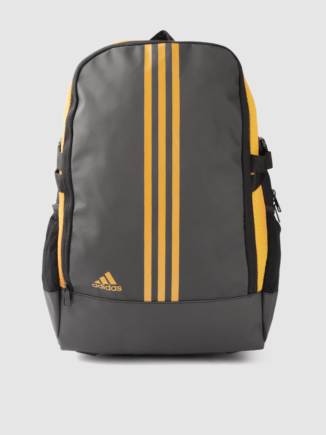 Buy ADIDAS Unisex Olive Green & Yellow Striped Power Large ...