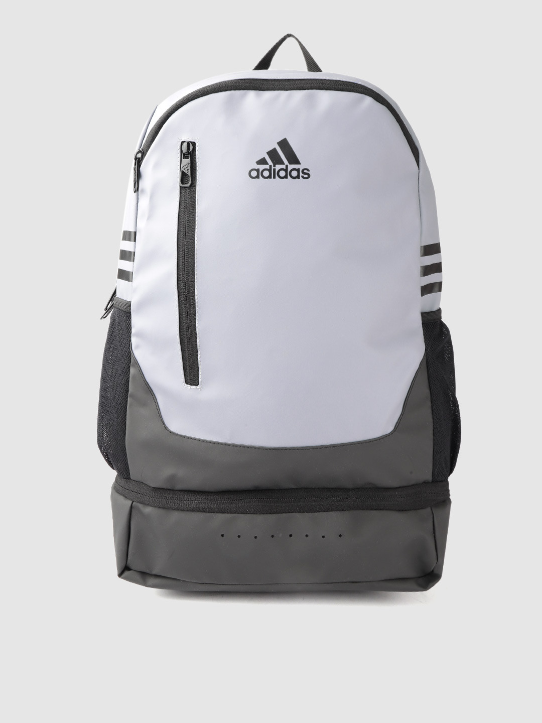 Buy ADIDAS Unisex Grey & Black Colourblocked Pace Laptop Backpack