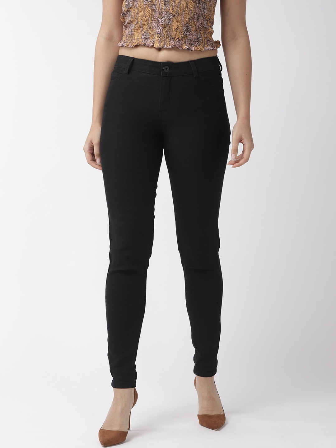 black stretchable jeans