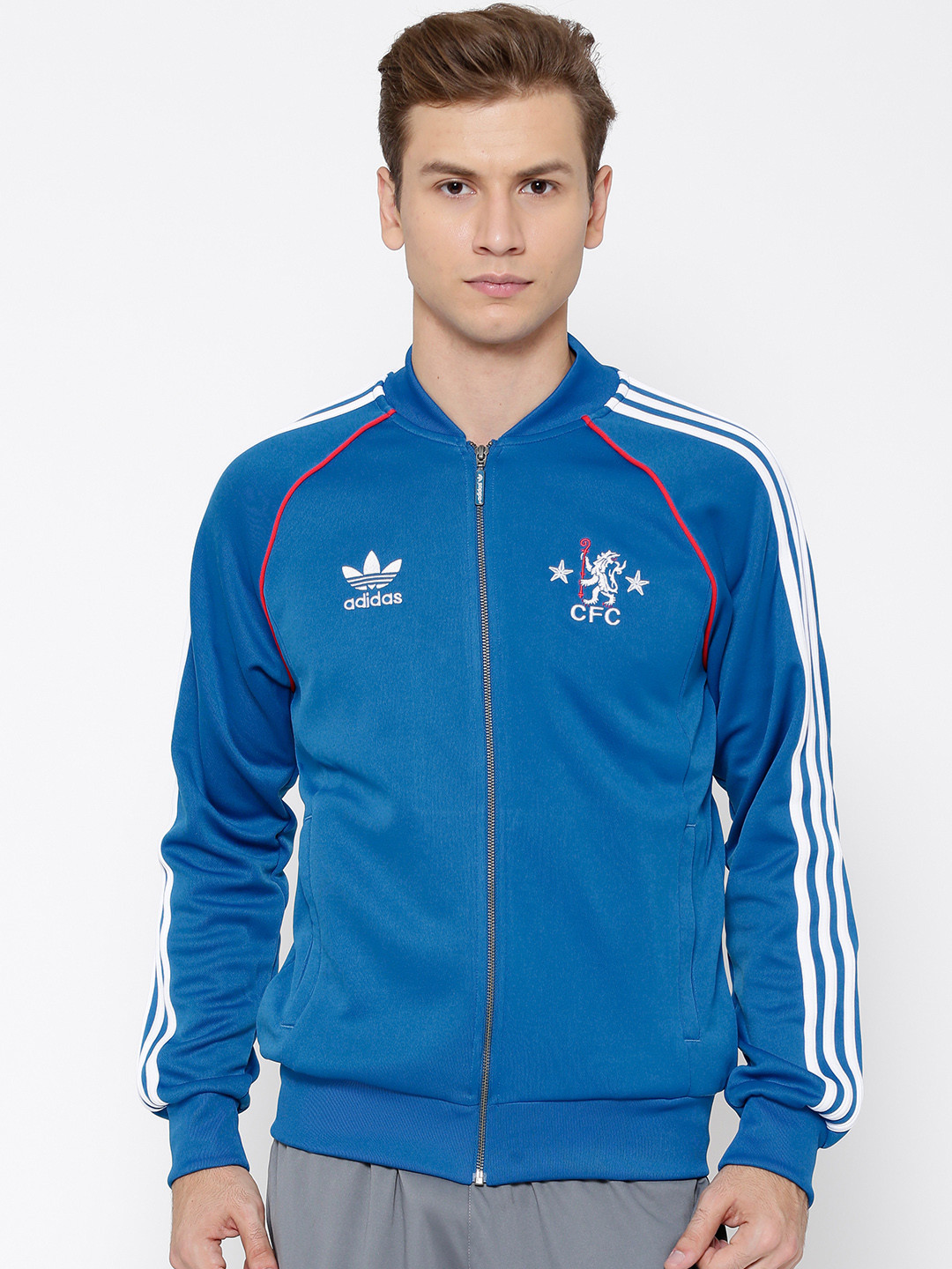 Buy ADIDAS Originals Blue SST Chelsea Football Club Jacket Jackets