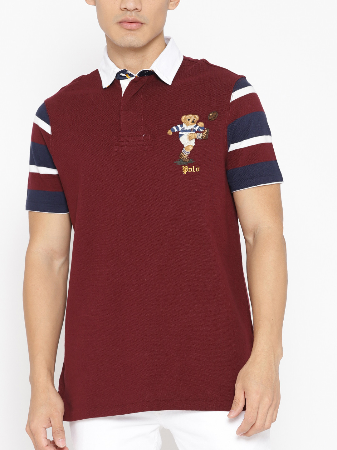 Buy Polo Ralph Lauren Men Custom Slim Fit Bear Rugby Tshirts for Men