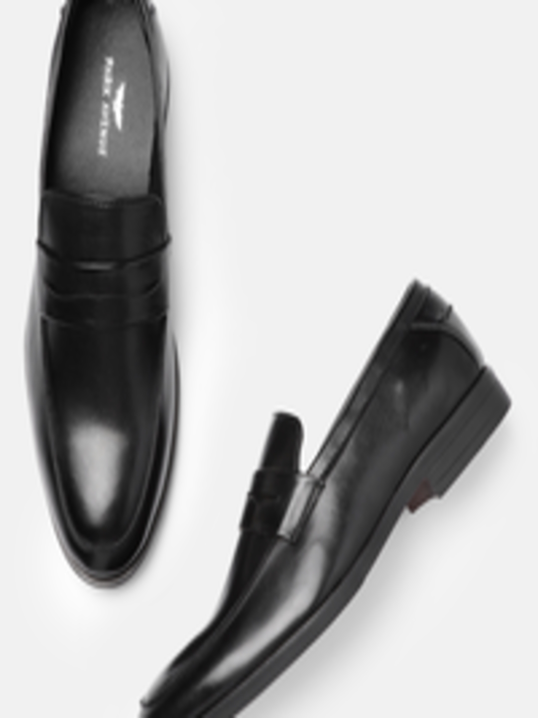 Buy Park Avenue Men Black Solid Formal Slip On Shoes - Formal Shoes for ...