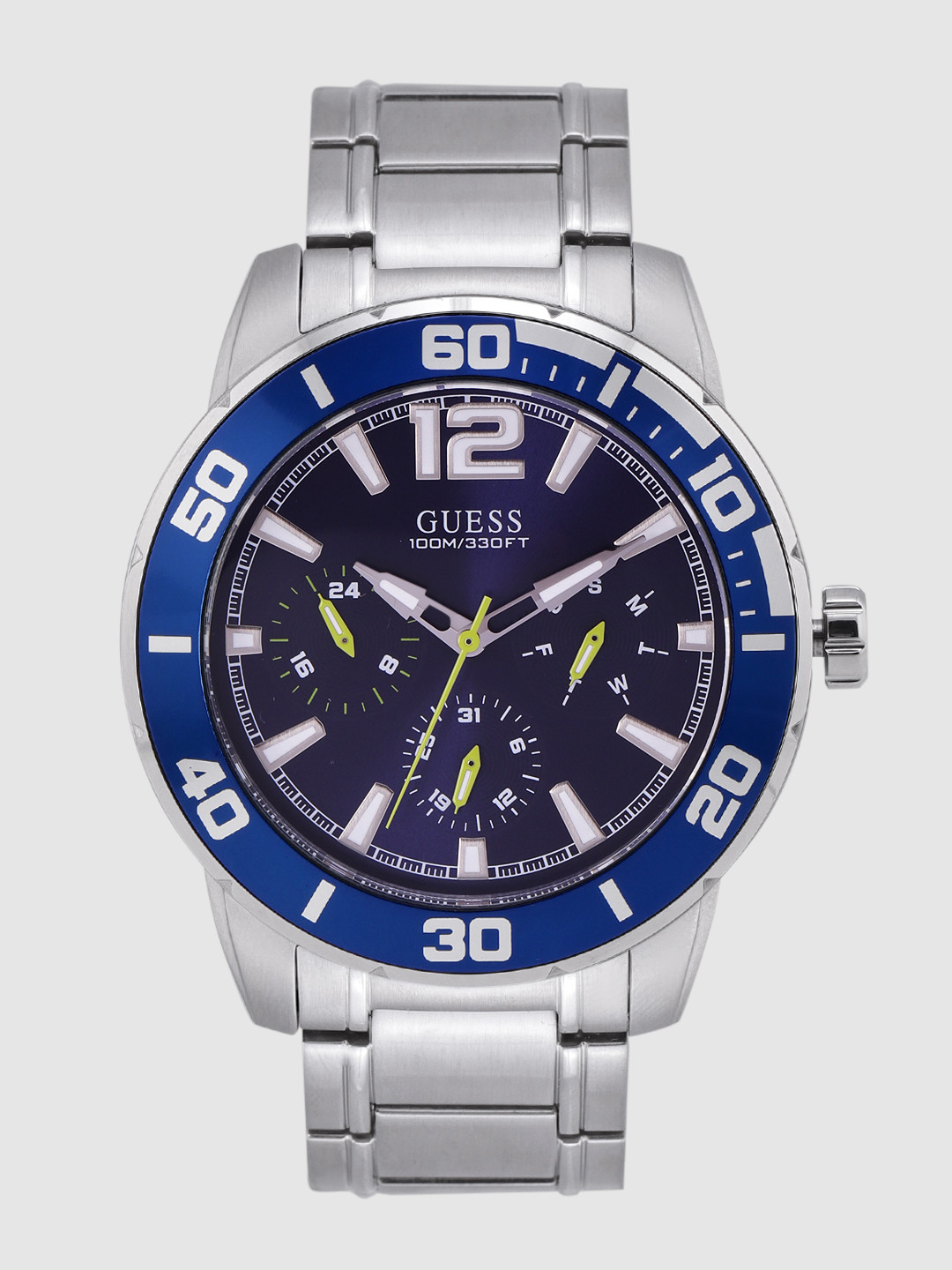 Buy GUESS Men Navy Blue Analogue Watch W1249G2 Watches for Men