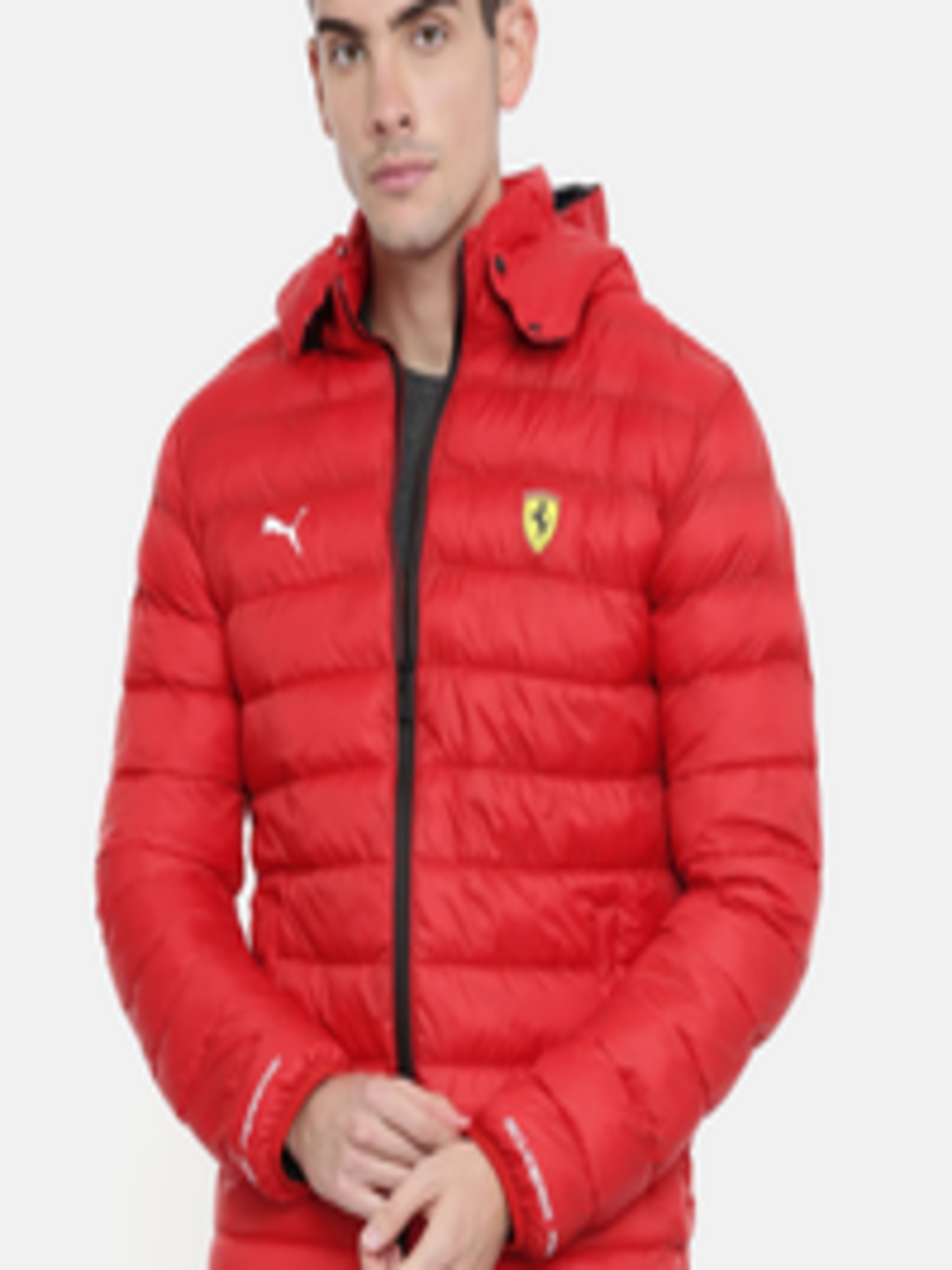 Buy PUMA Motorsport Men Red Solid SF Eco PackLite Rosso Corsa Puffer ...