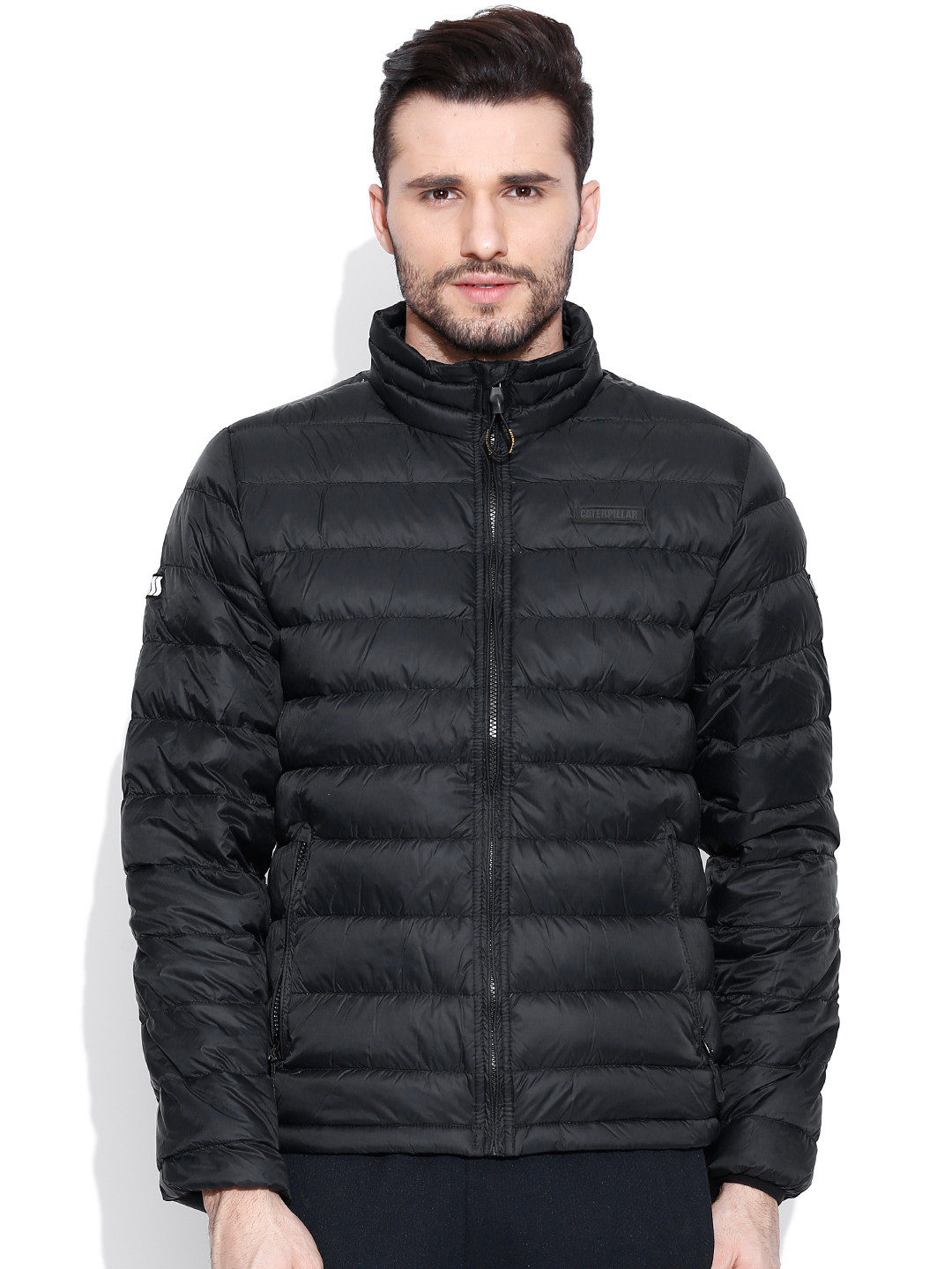 Buy CAT Black Jacket Jackets for Men 1073178 Myntra