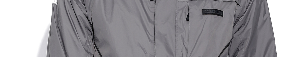 Buy CAT Grey Hooded Windcheater Jacket - Jackets for Men 1073182 | Myntra