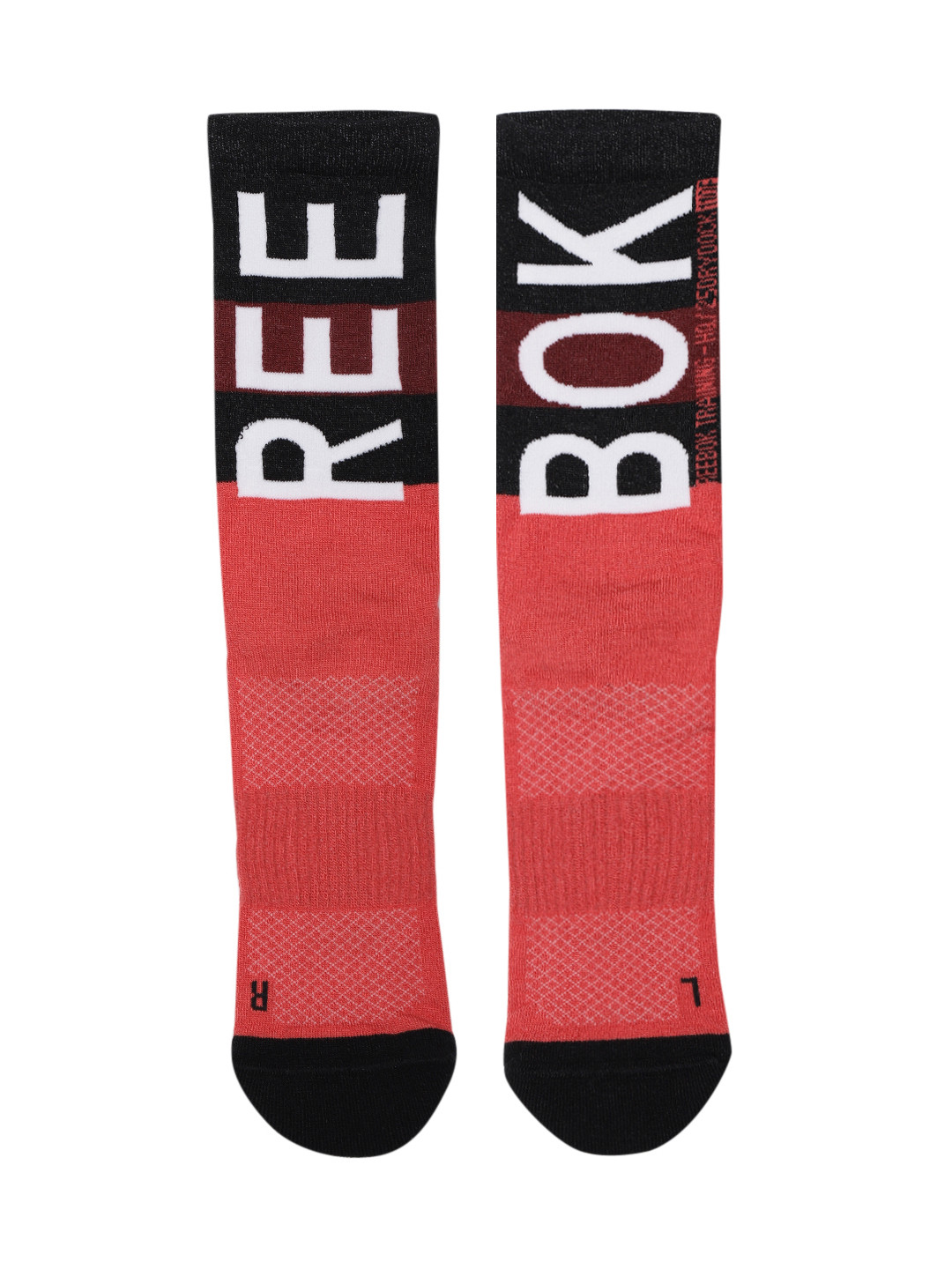 Buy Reebok Unisex Red & Black One Series Crew Patterned Above Ankle
