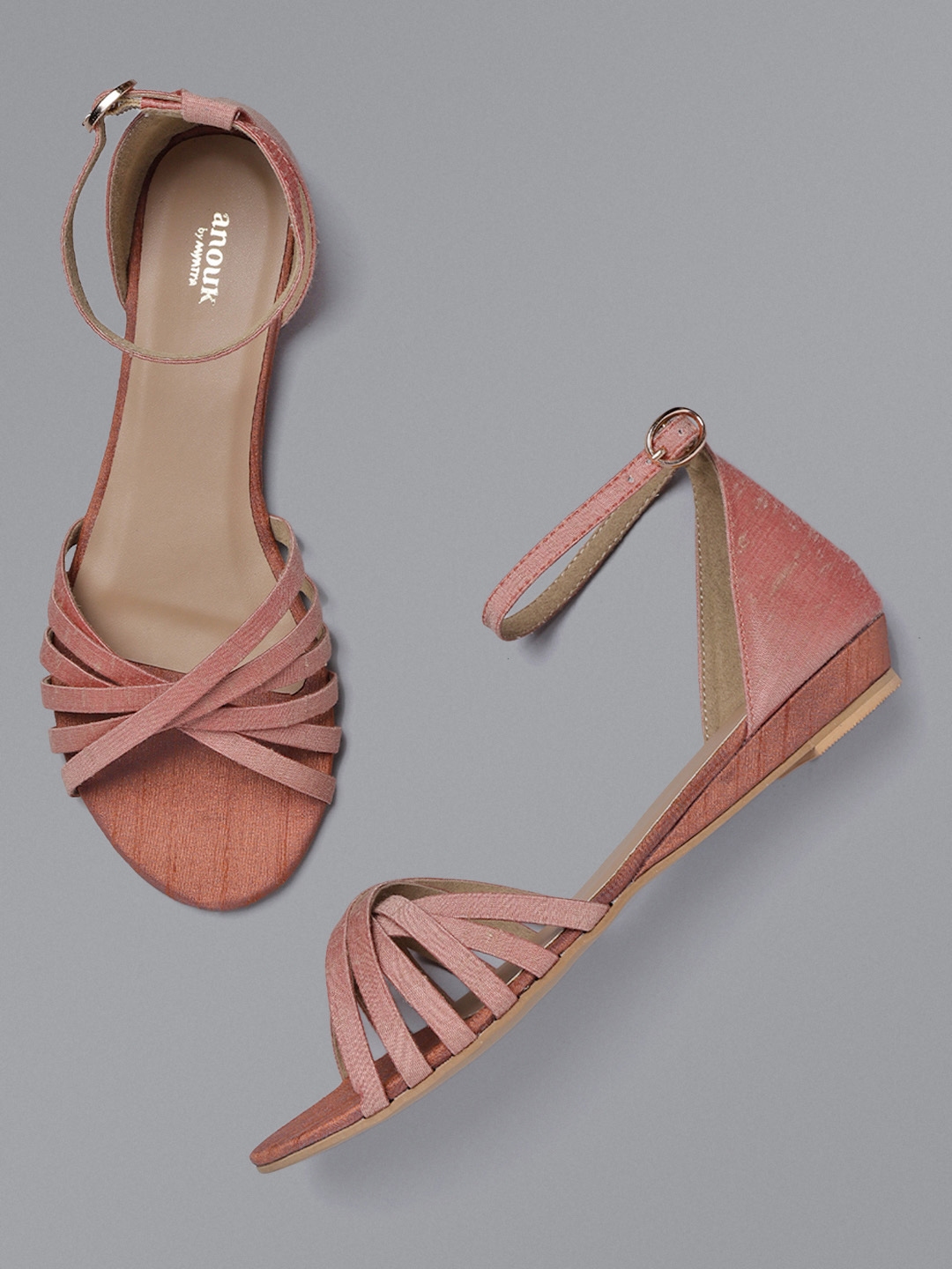 anouk open toe flats