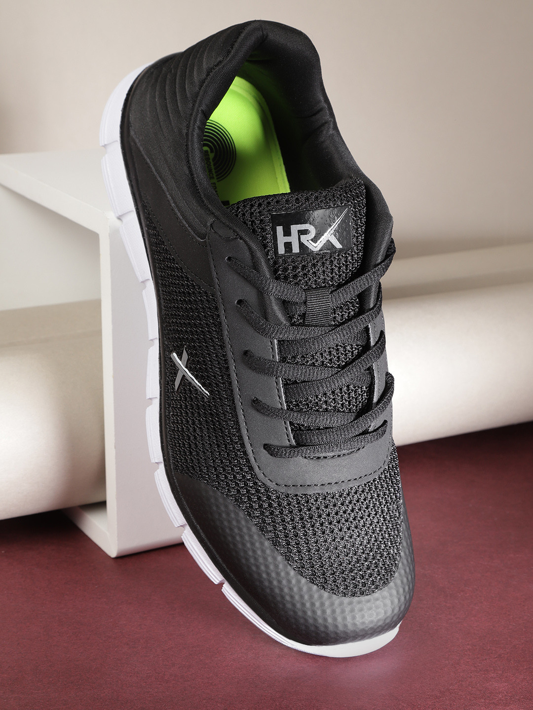 Buy HRX By Hrithik Roshan Men Black Core 1.0 Running Shoes Sports