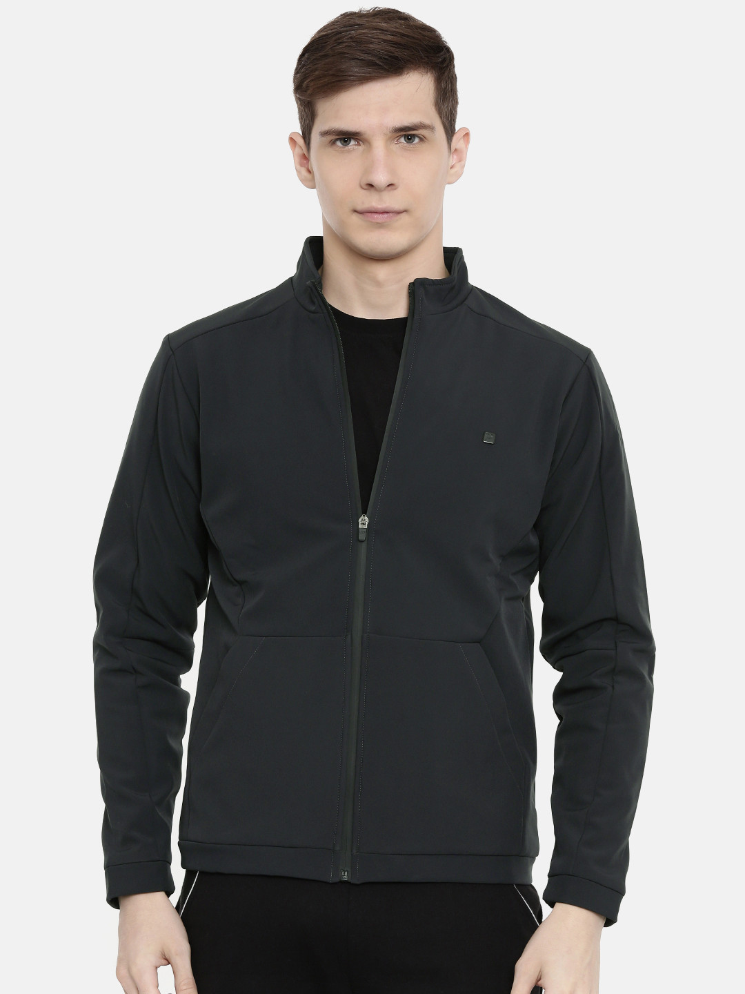 Buy Proline Active Men Charcoal Grey Solid Sporty Jacket Jackets for