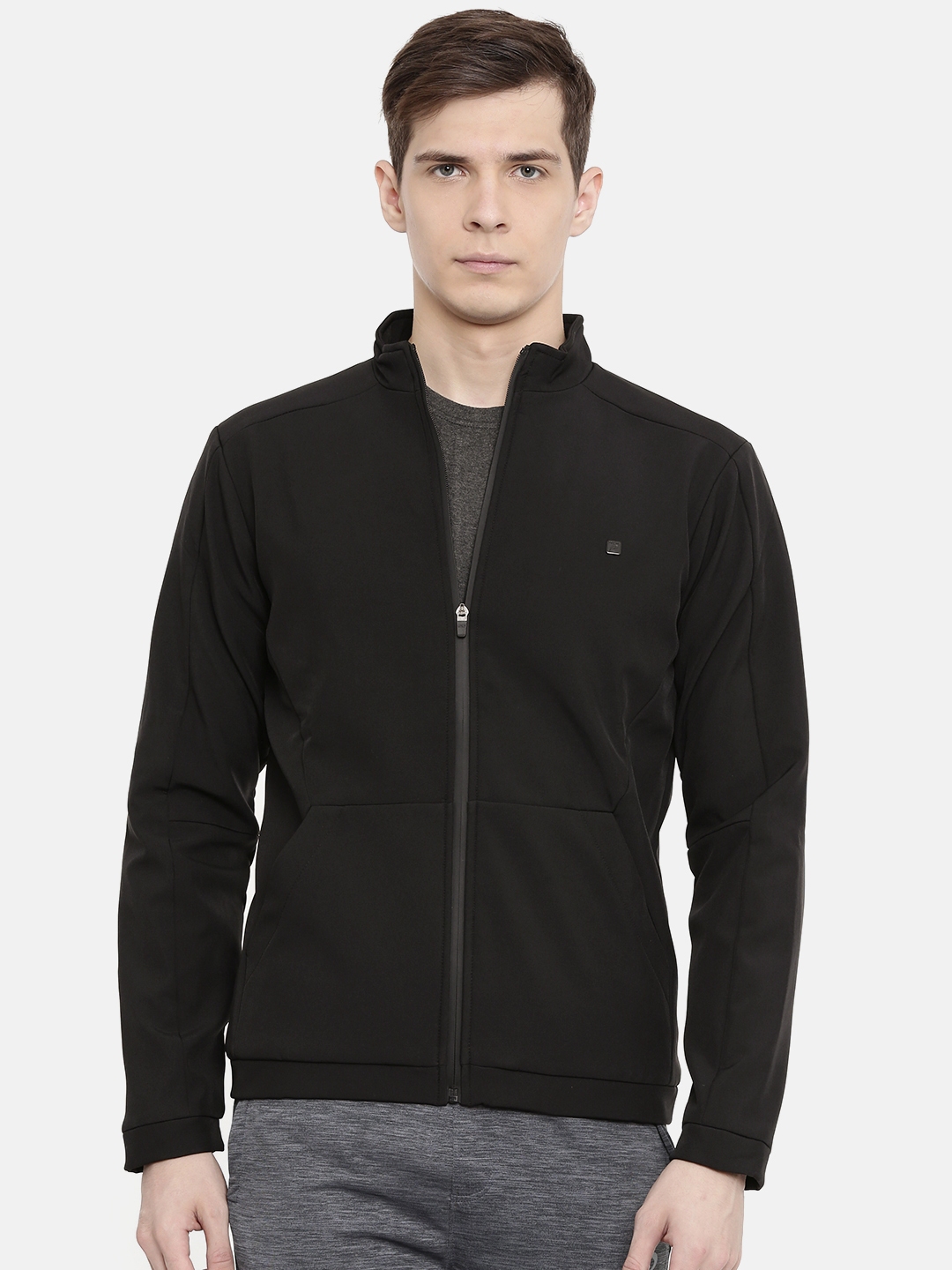 Buy Proline Active Men Black Solid Sporty Jacket - Jackets for Men ...