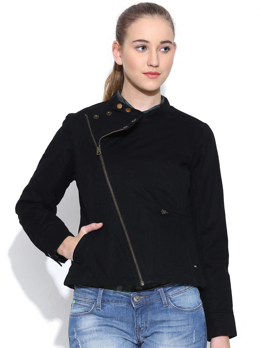 Buy Numero Uno Black Jacket Jackets for Women 1075152 Myntra
